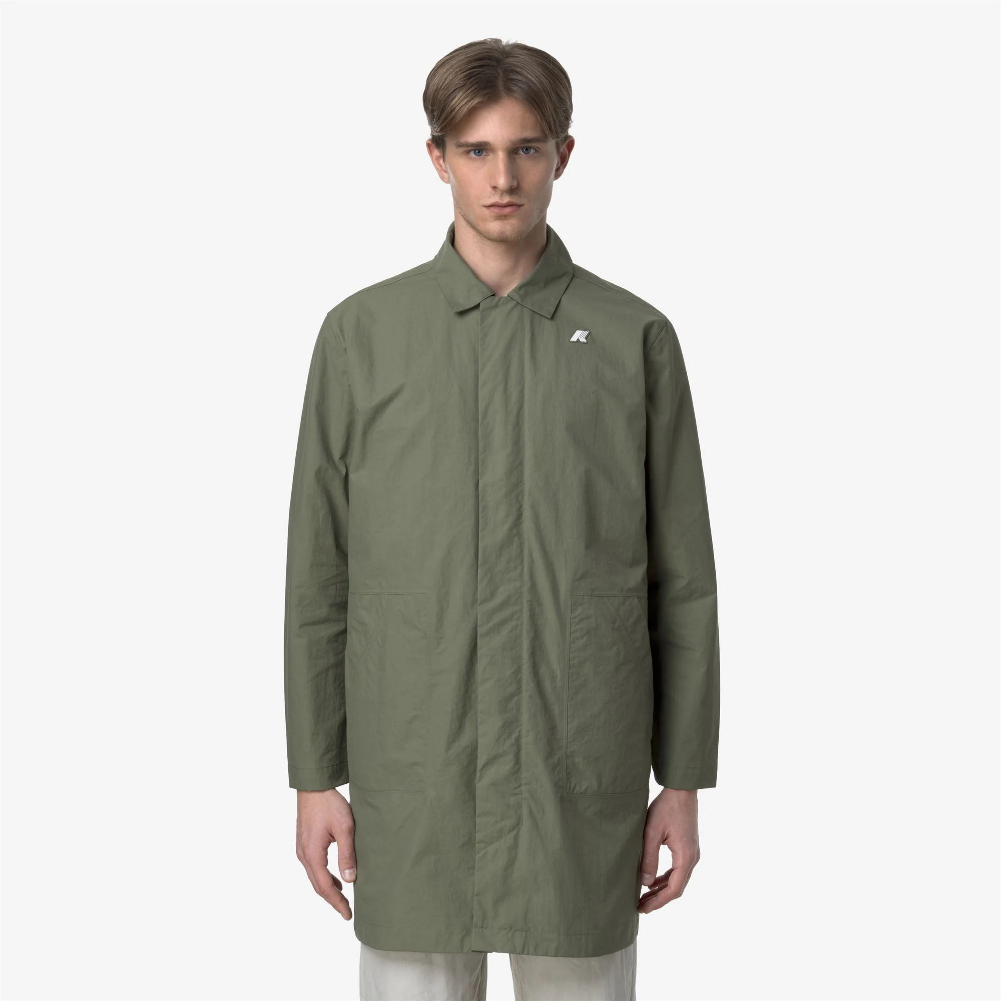 KENLEY COTTON NYLON - Jackets - 3/4 LENGTH - Man - GREEN LICHEN - Image 3