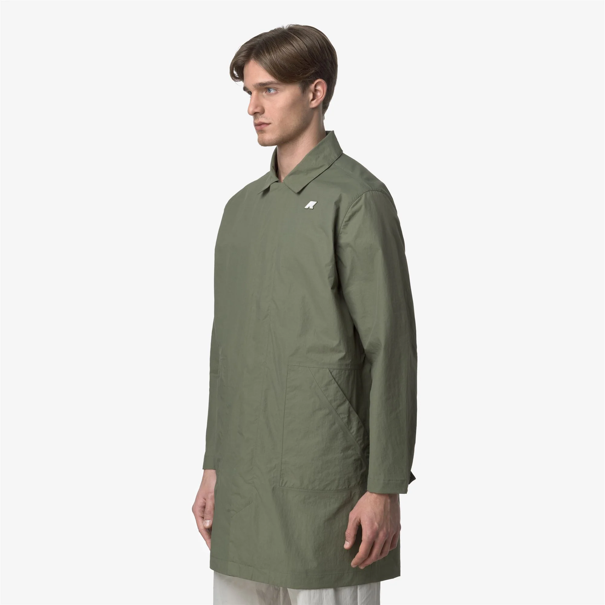 KENLEY COTTON NYLON - Jackets - 3/4 LENGTH - Man - GREEN LICHEN - Image 4