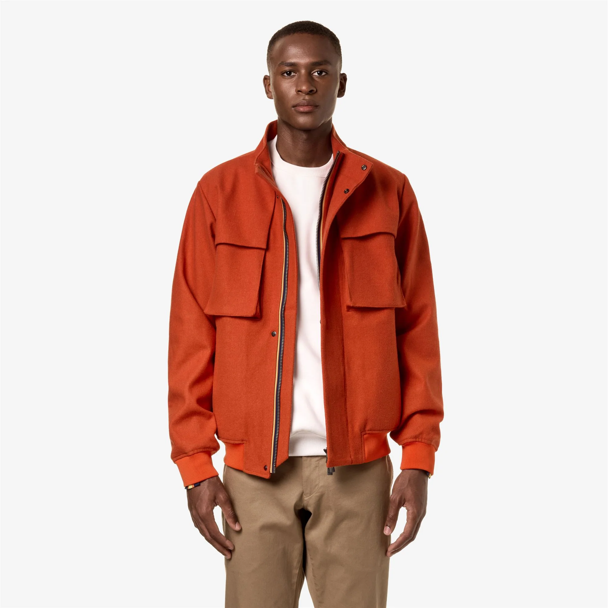 LONDEL MELANGE WOOL 2L - Jackets - Short - Man - ORANGE P MELANGE - Image 3