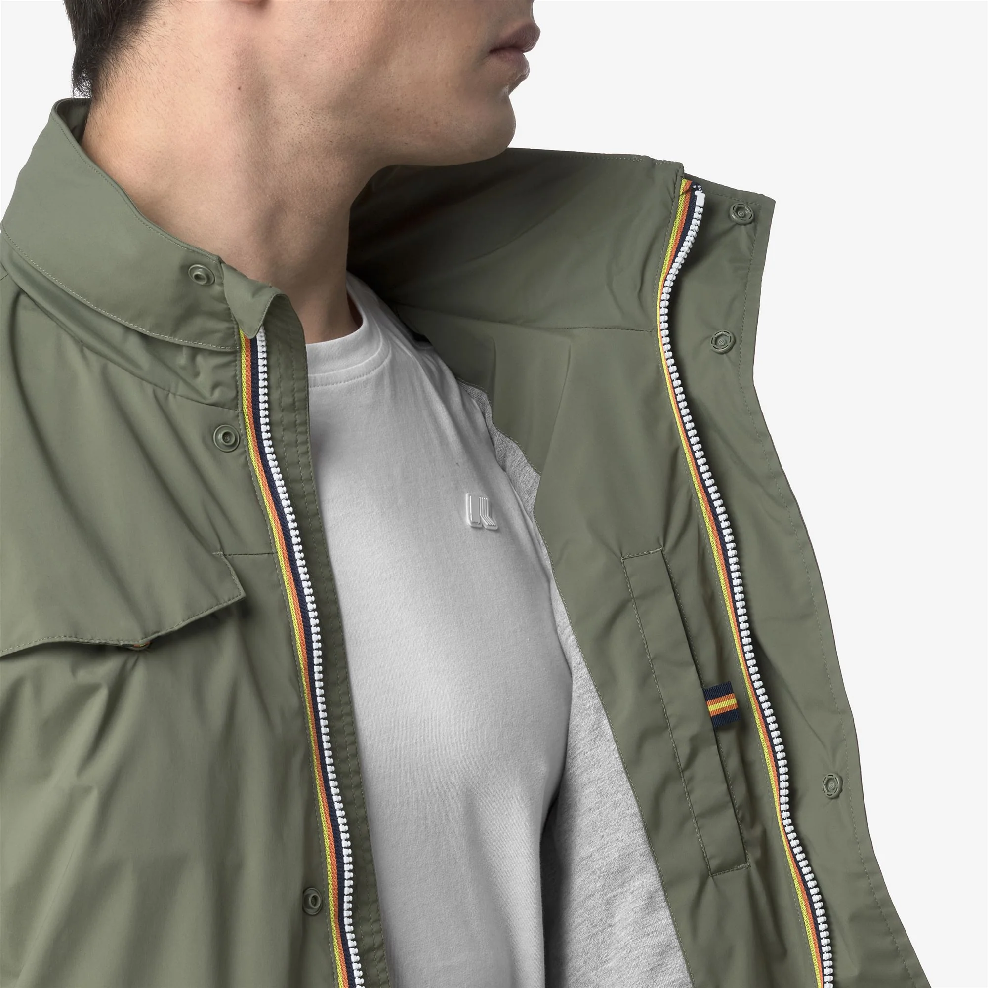 MANUEL STRETCH NYLON JERSEY - Jackets - Mid - Man - GREEN LICHEN - Image 2