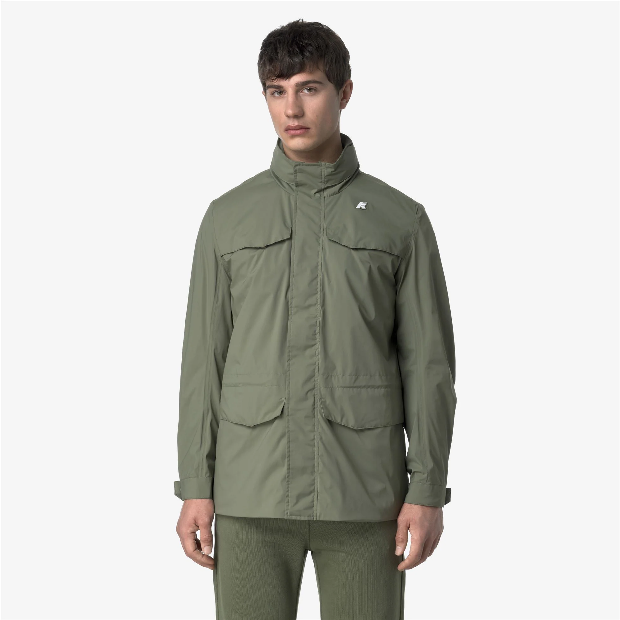MANUEL STRETCH NYLON JERSEY - Jackets - Mid - Man - GREEN LICHEN - Image 3