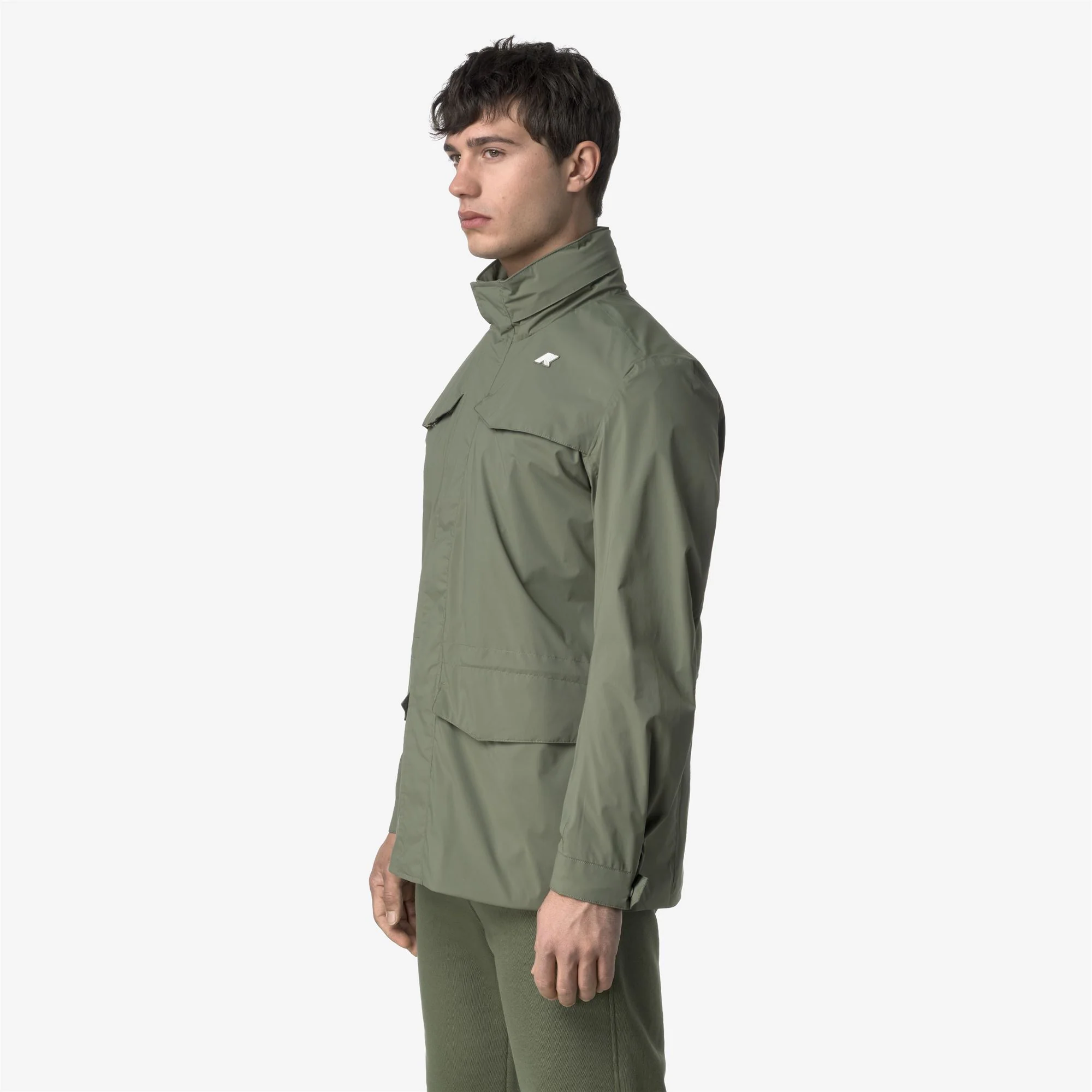 MANUEL STRETCH NYLON JERSEY - Jackets - Mid - Man - GREEN LICHEN - Image 4