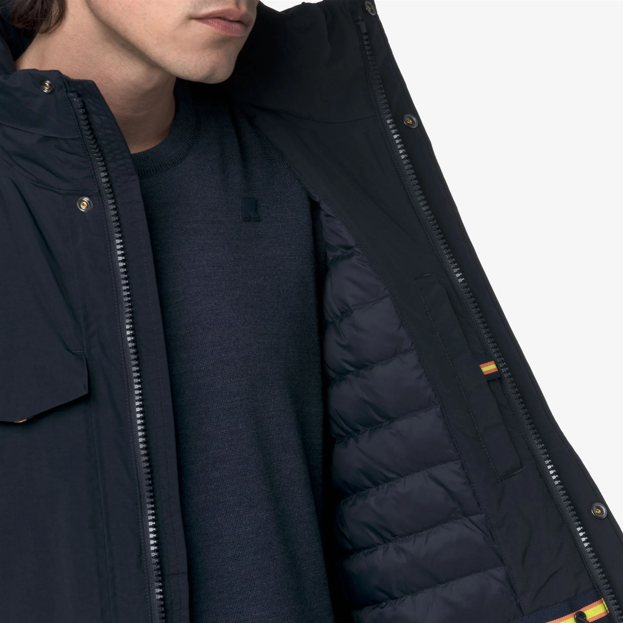 MANUEL WARM OTTOMAN - Jackets - Mid - Man - BLUE DEPTH - Image 2