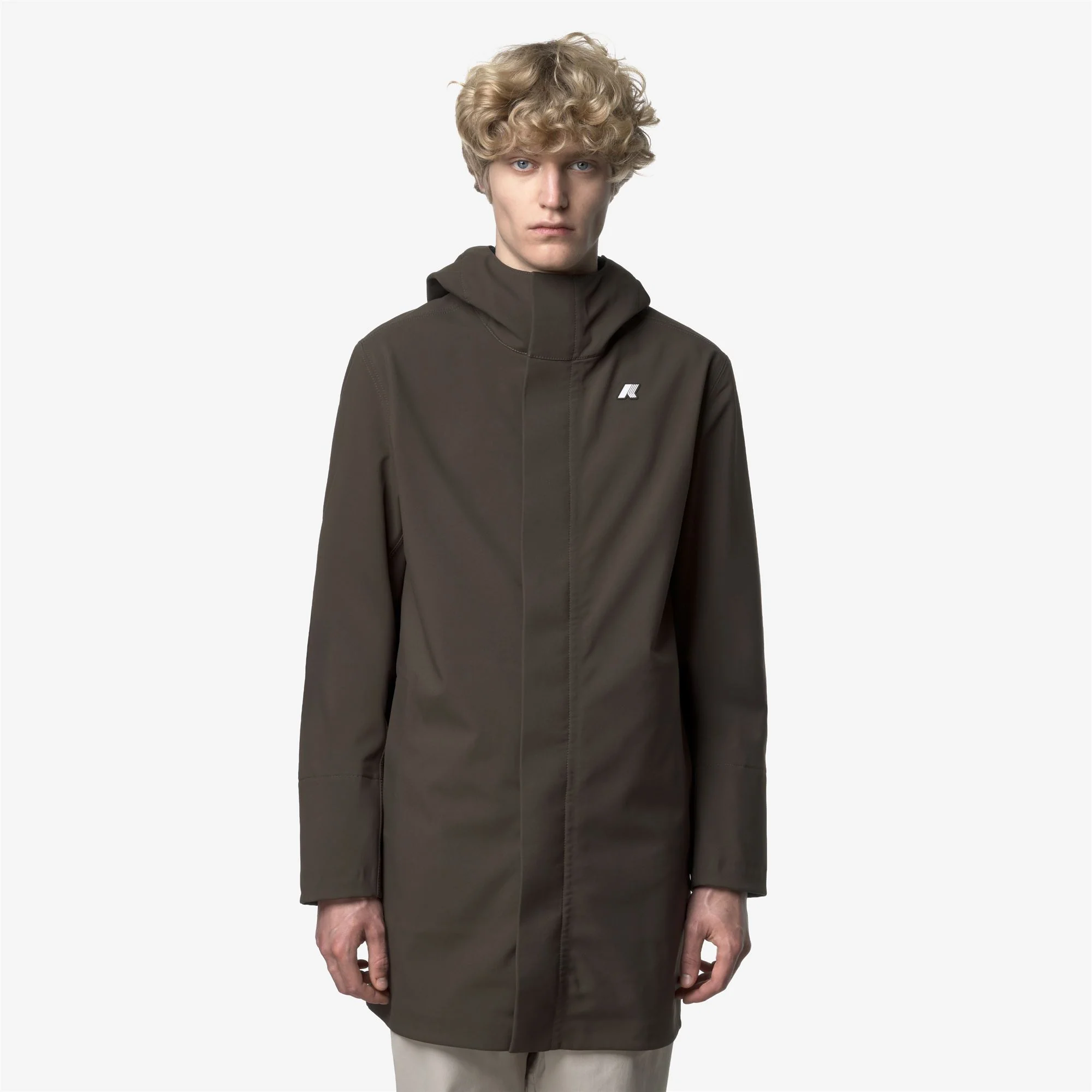 MARLYN BONDED - Jackets - Mid - Man - BLACK OLIVE-BLUE DEPTH - Image 3