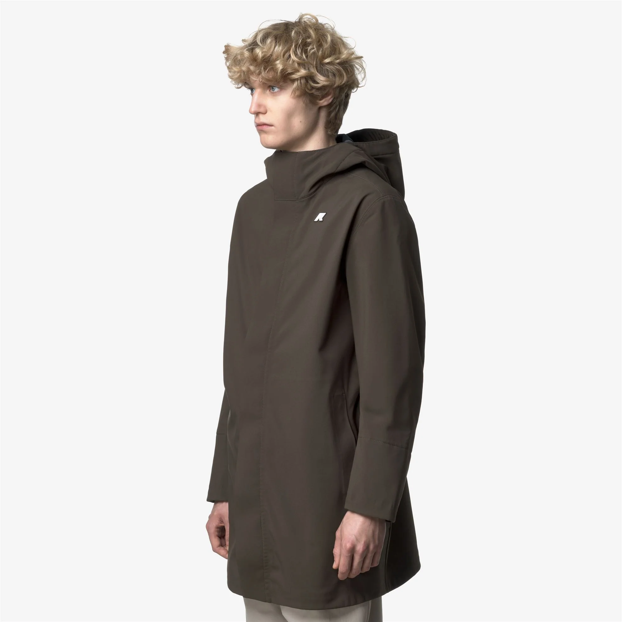 MARLYN BONDED - Jackets - Mid - Man - BLACK OLIVE-BLUE DEPTH - Image 4