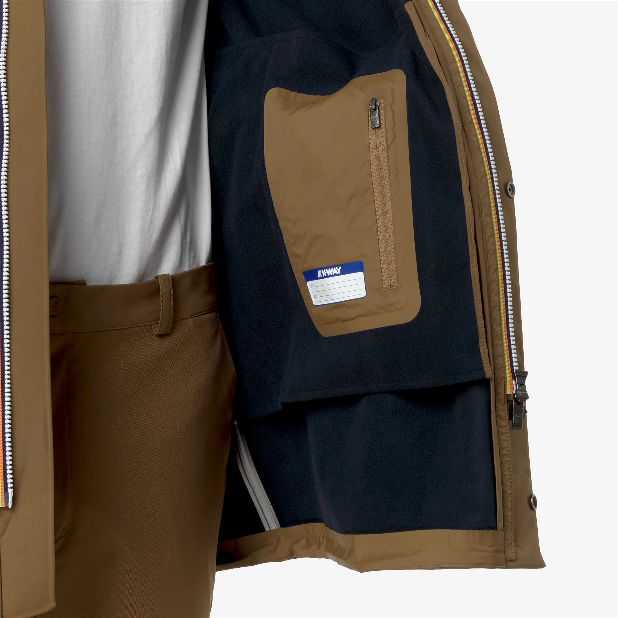 MARLYN BONDED - Jackets - Mid - Man - BROWN CORDA-BLUE DEPTH - Image 2