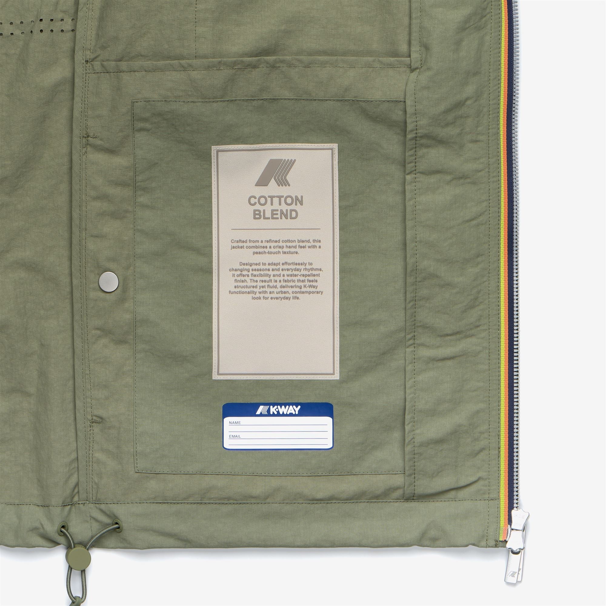 ORIAN COTTON BLEND - Jackets - Short - Man - GREEN LICHEN - Image 2