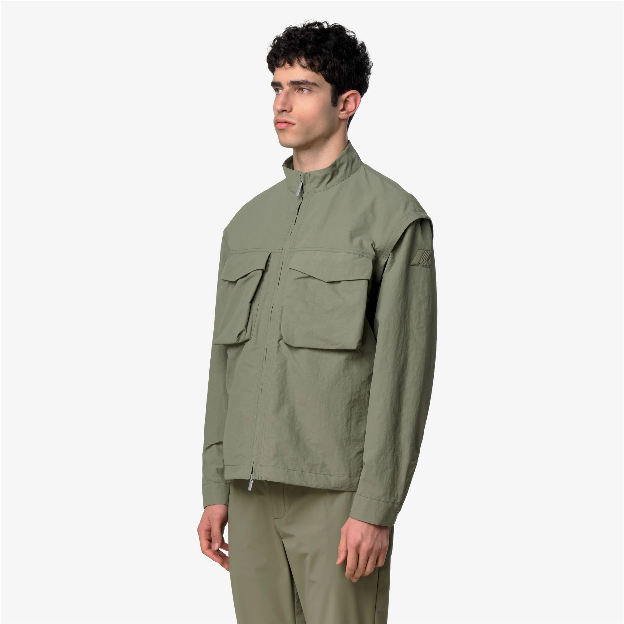 ORIAN COTTON BLEND - Jackets - Short - Man - GREEN LICHEN - Image 5