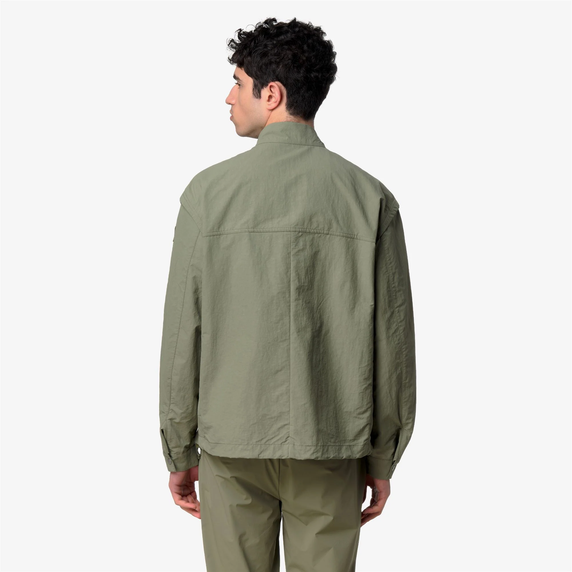 ORIAN COTTON BLEND - Jackets - Short - Man - GREEN LICHEN - Image 6