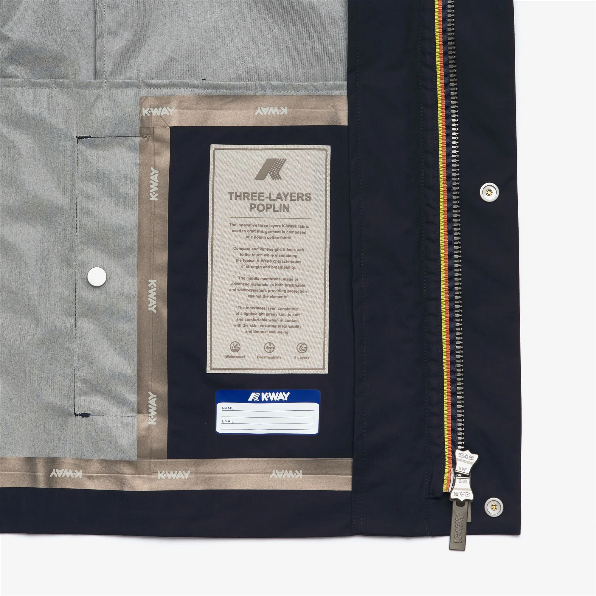 ORION 3L POPLIN - Jackets - Short - Man - BLUE DEPTH-BEIGE LT - Image 2