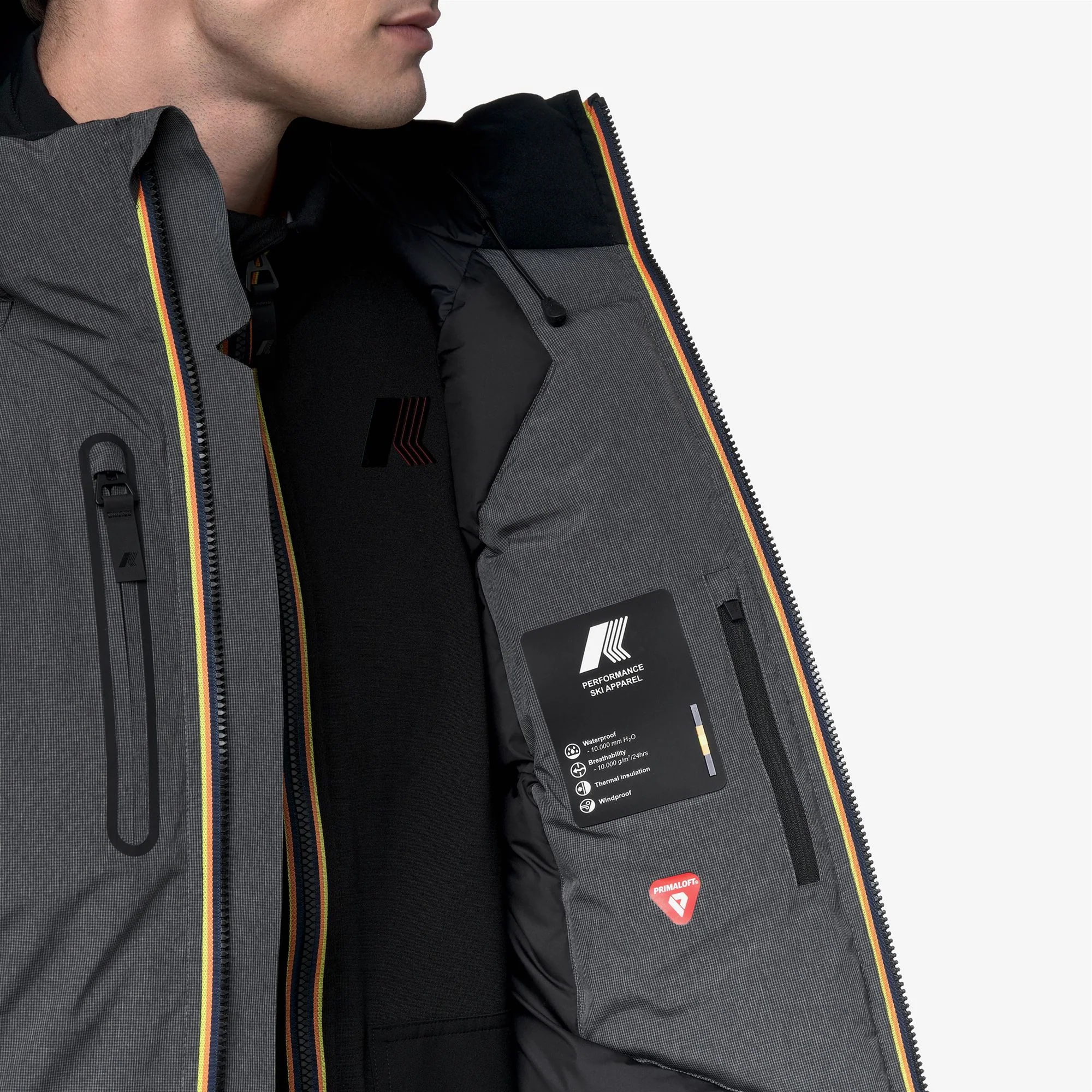 PARPAILLON - Jackets - Mid - Man - GREY DARK MICRO GRID - Image 2