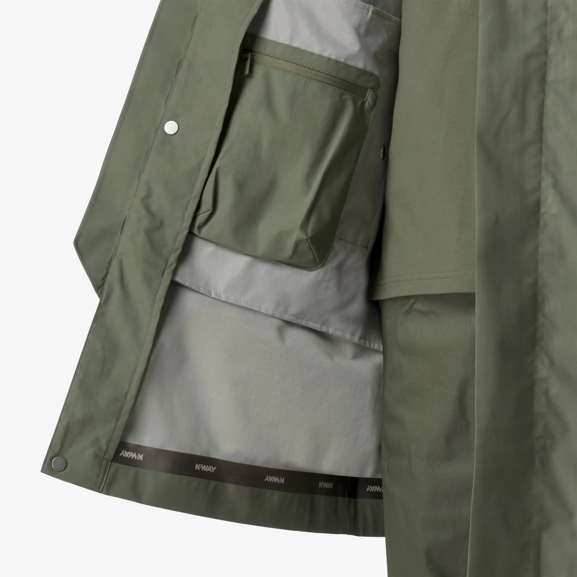 POIR 3L POPLIN - Jackets - 3/4 LENGTH - Man - GREEN LICHEN-BEIGE LT - Image 3