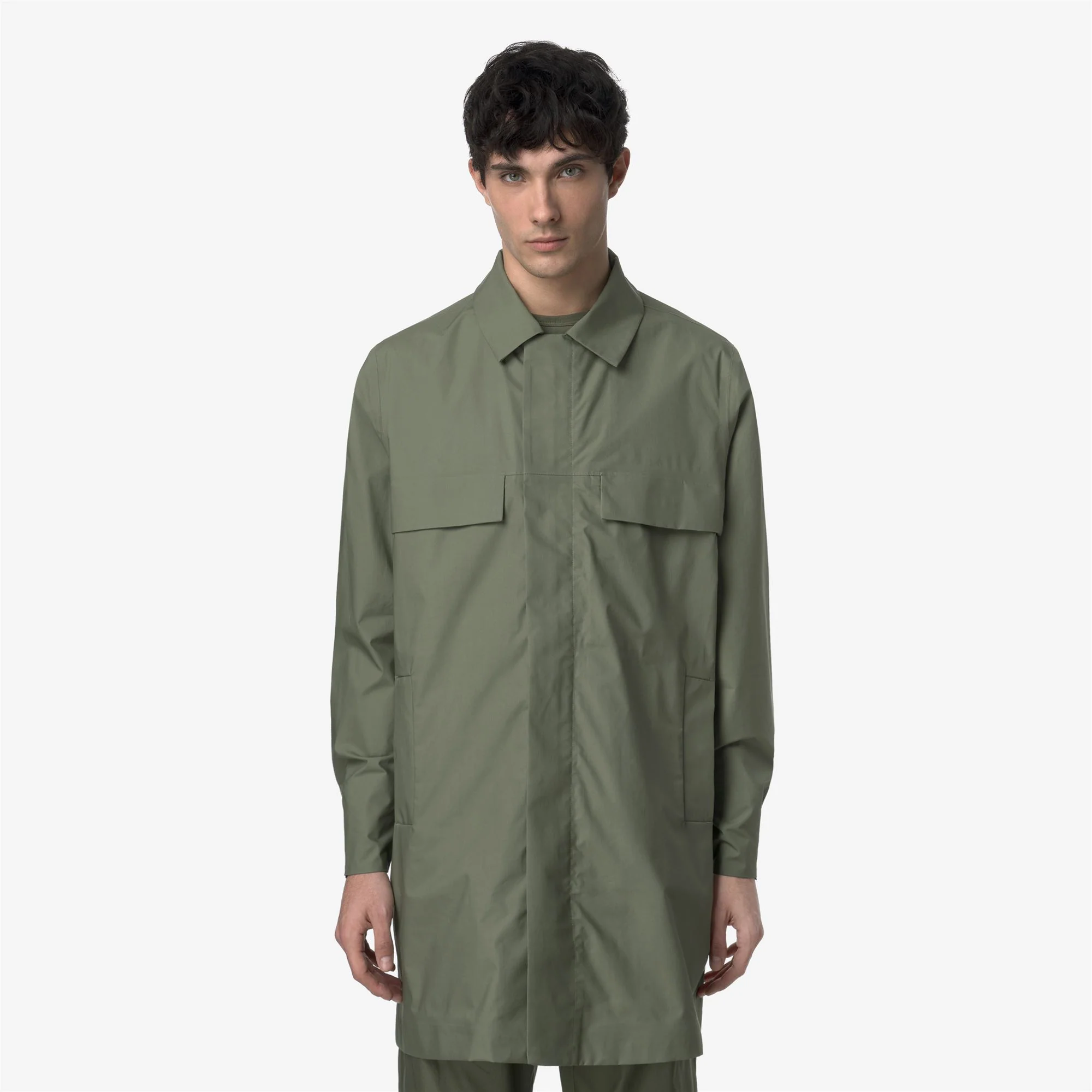 POIR 3L POPLIN - Jackets - 3/4 LENGTH - Man - GREEN LICHEN-BEIGE LT - Image 4