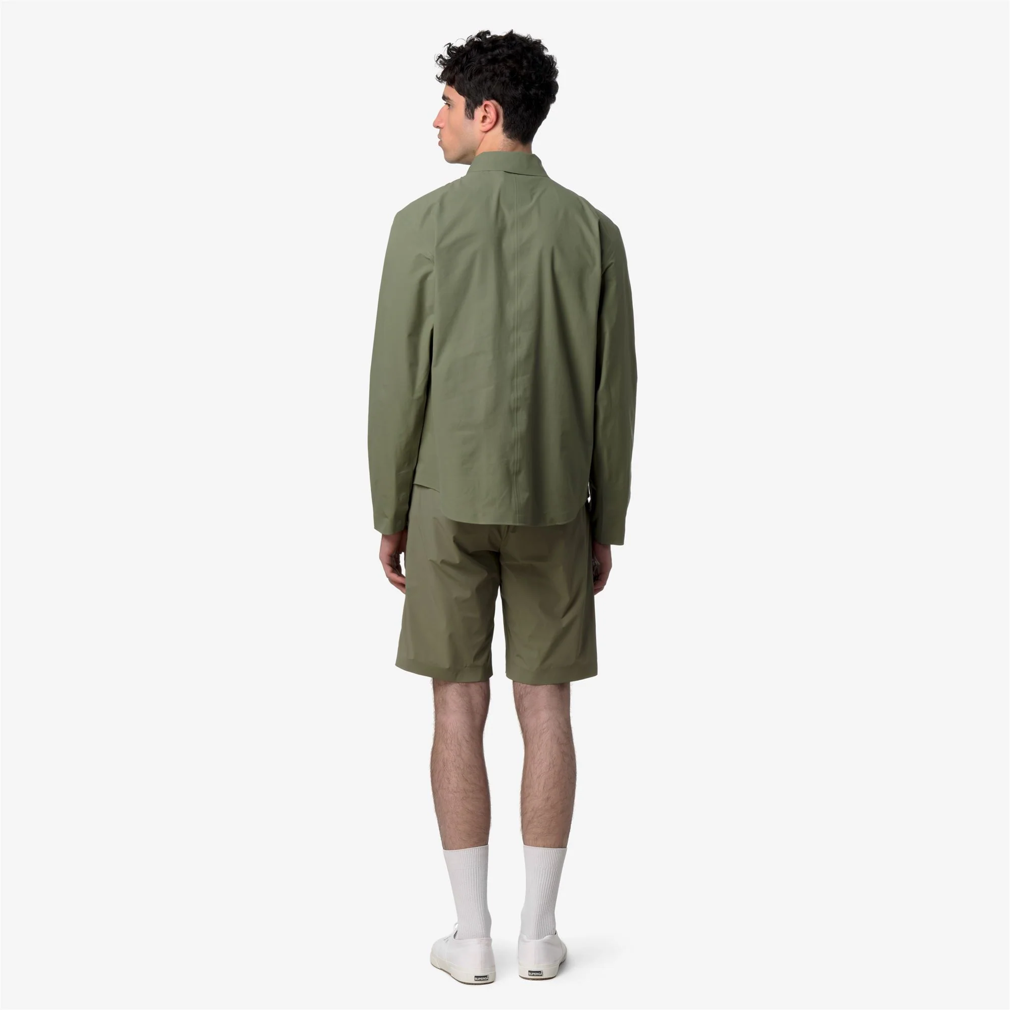 SHARRIE TECH OVERSHIRT - Jackets - Short - Man - GREEN LICHEN - Image 5