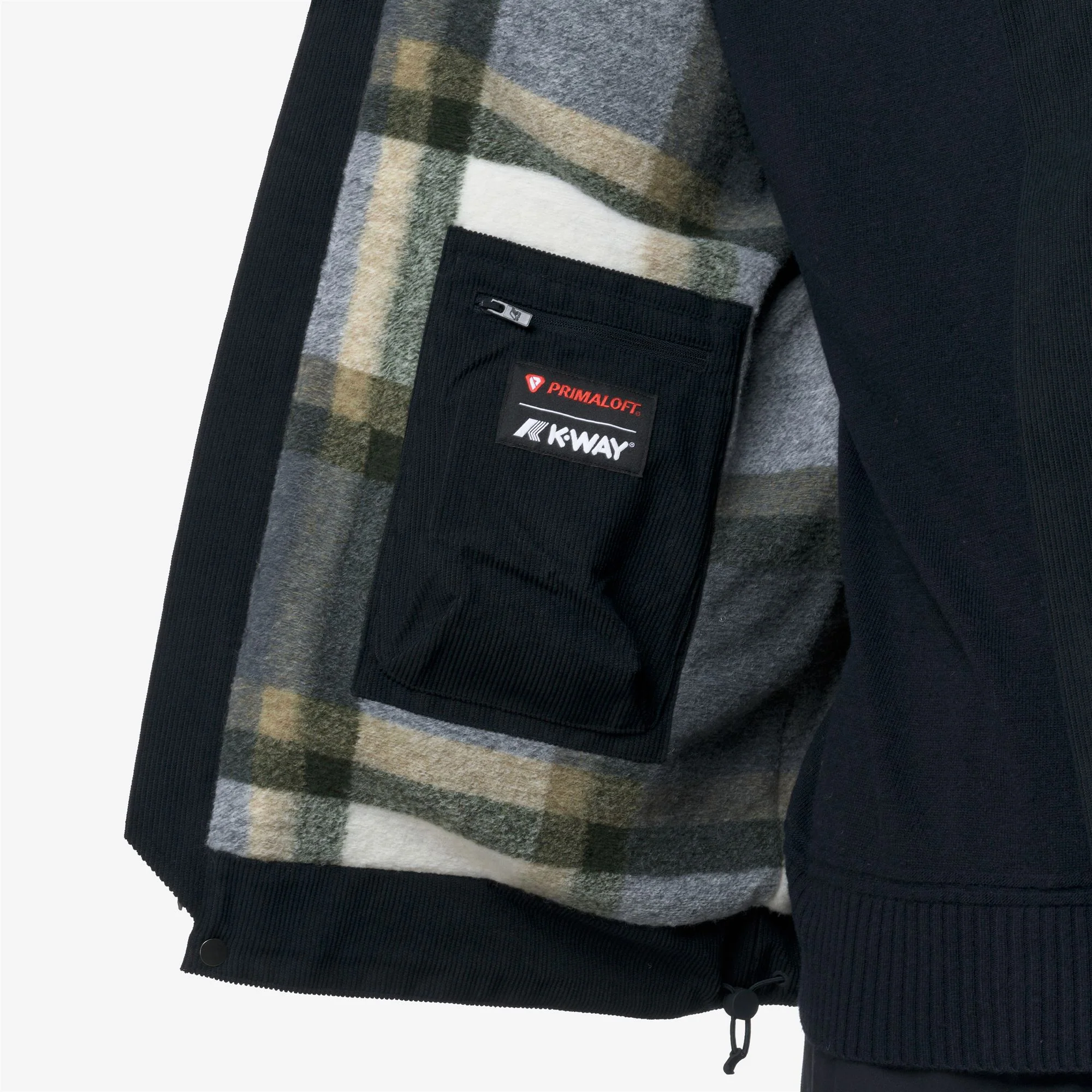 SHARY CORDUROY - Jackets - Short - Man - BLUE DEPTH-TARTAN COMBO - Image 3