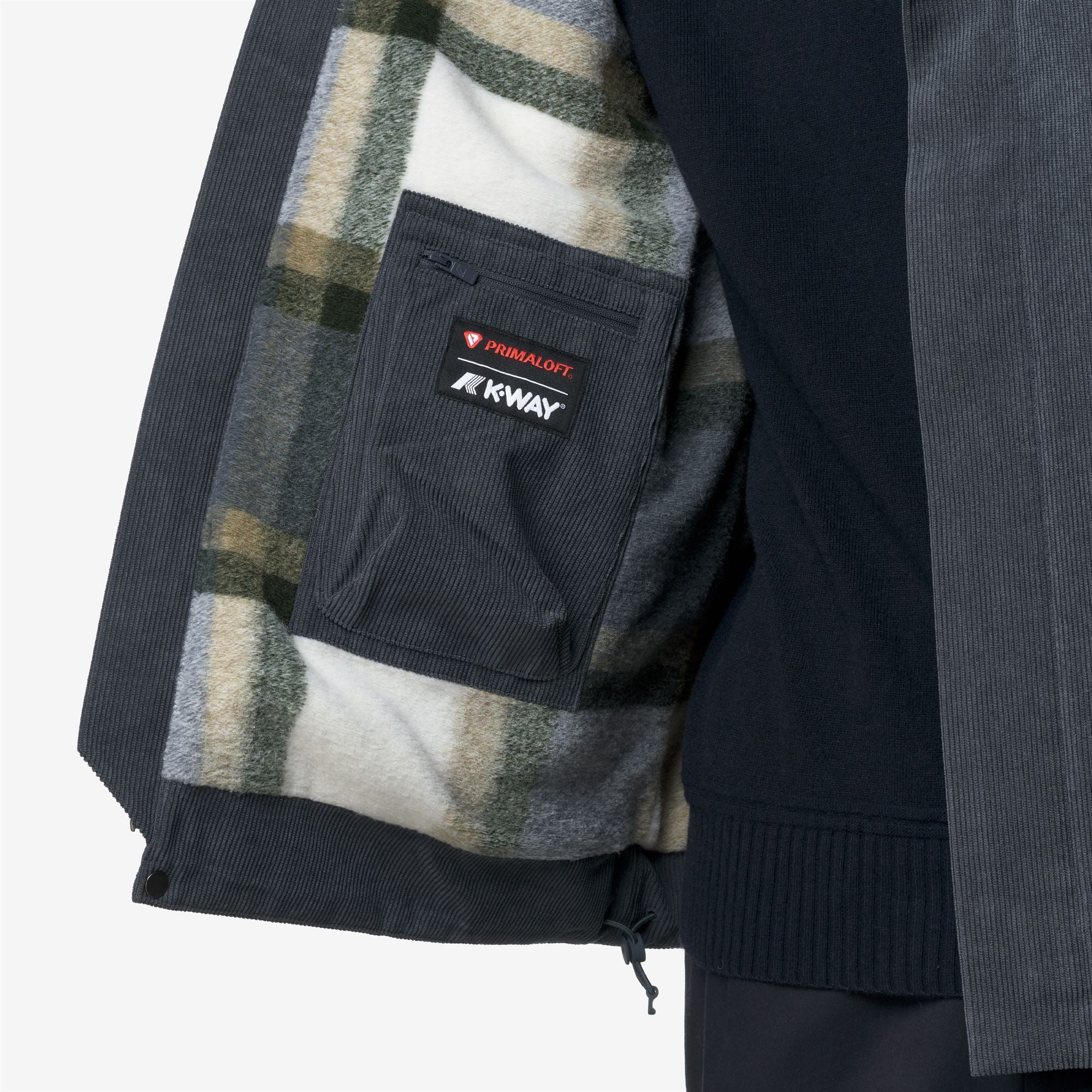 SHARY CORDUROY - Jackets - Short - Man - BLUE-TARTAN COMBO - Image 3