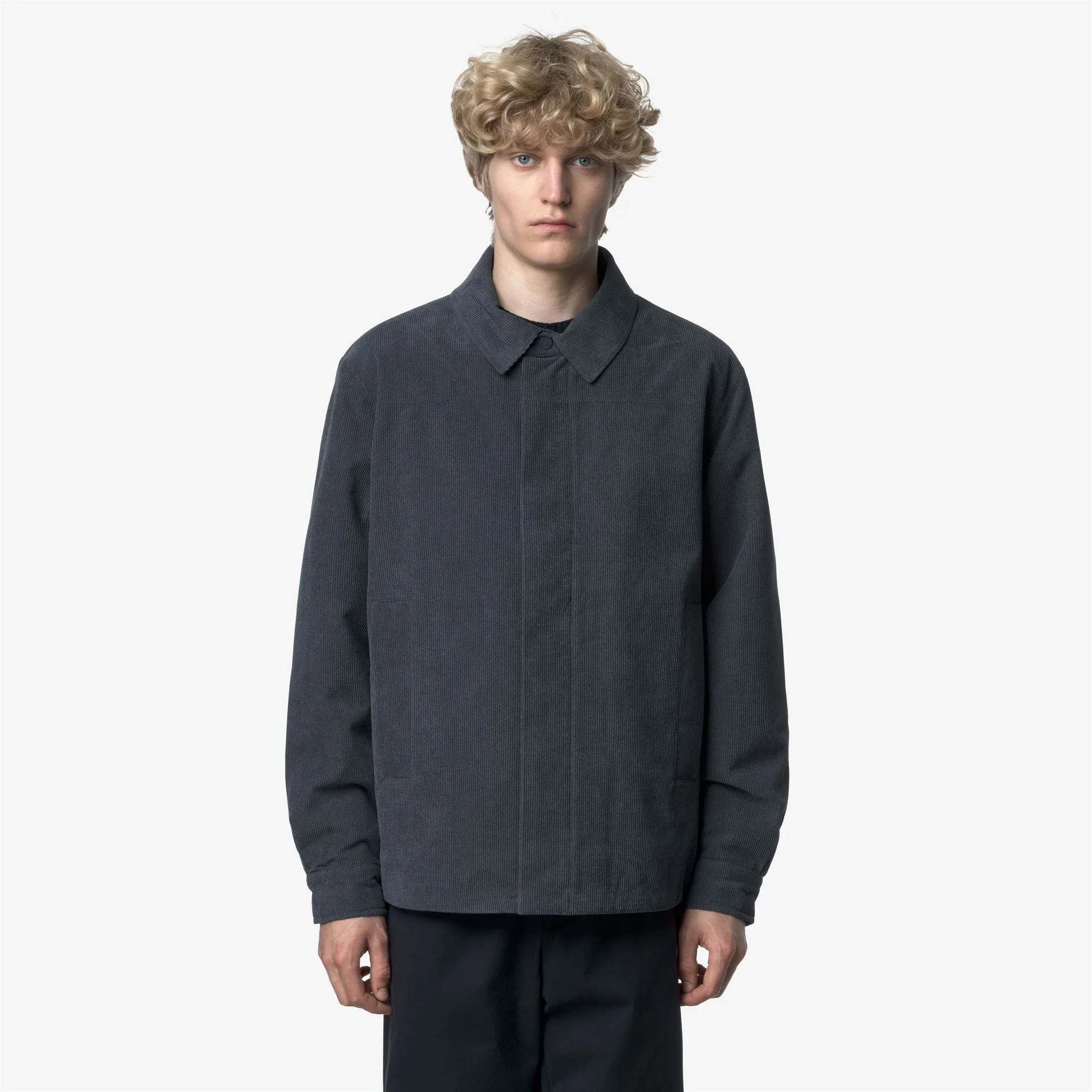 SHARY CORDUROY - Jackets - Short - Man - BLUE-TARTAN COMBO - Image 4