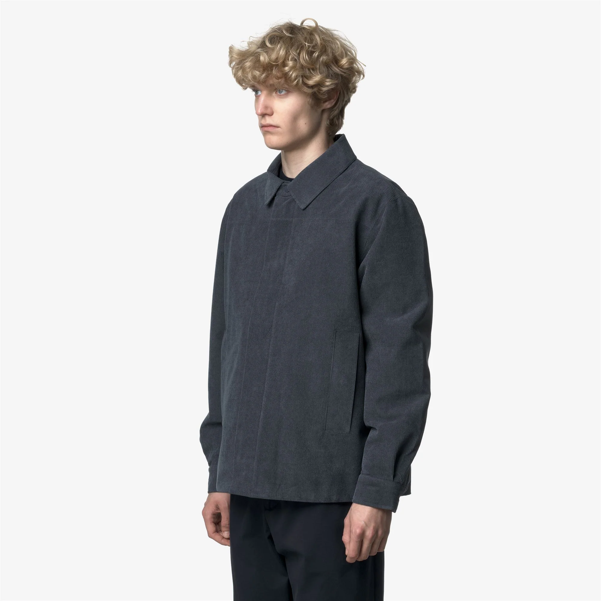 SHARY CORDUROY - Jackets - Short - Man - BLUE-TARTAN COMBO - Image 5