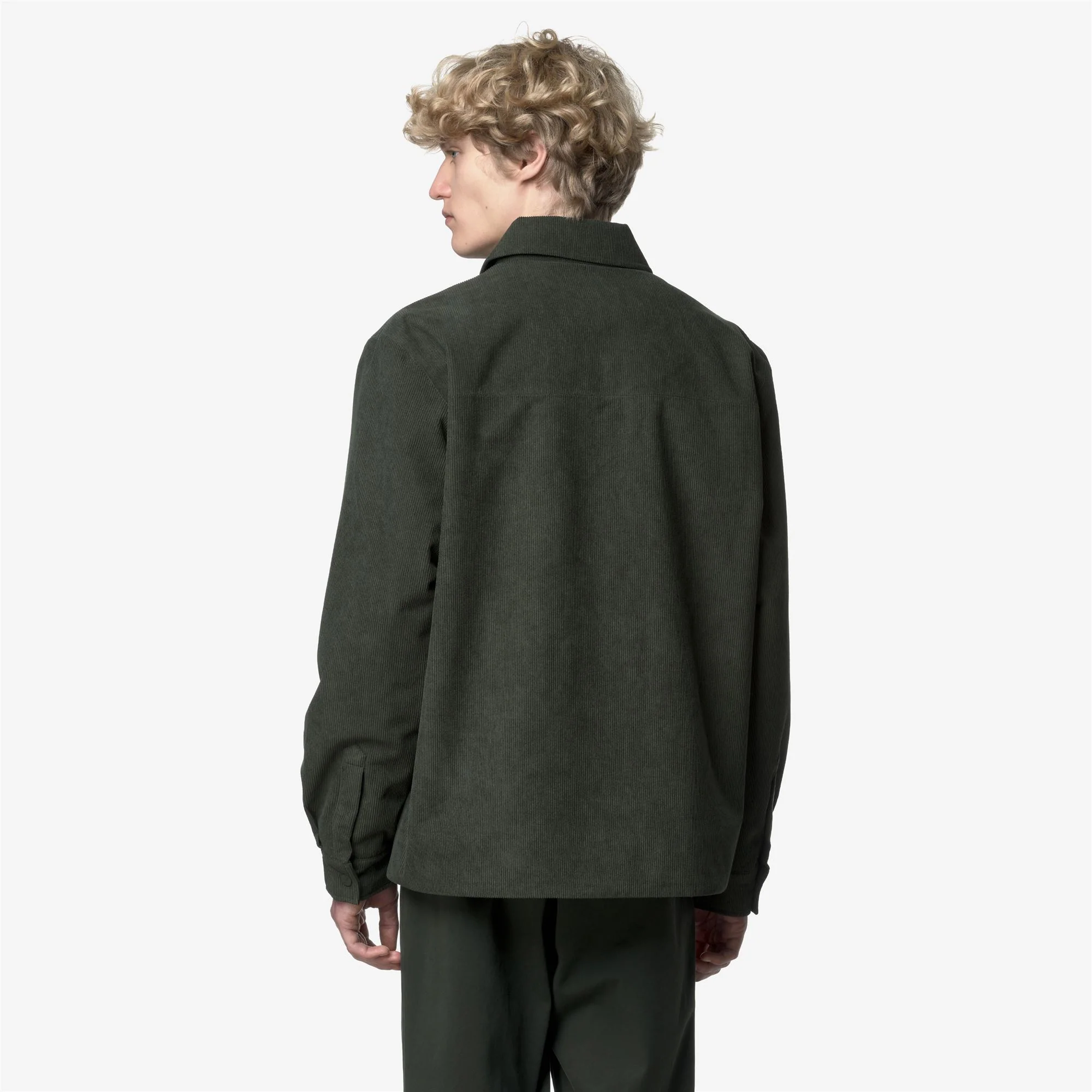 SHARY CORDUROY - Jackets - Short - Man - GREEN BLACKISH-TARTAN COMBO - Image 6