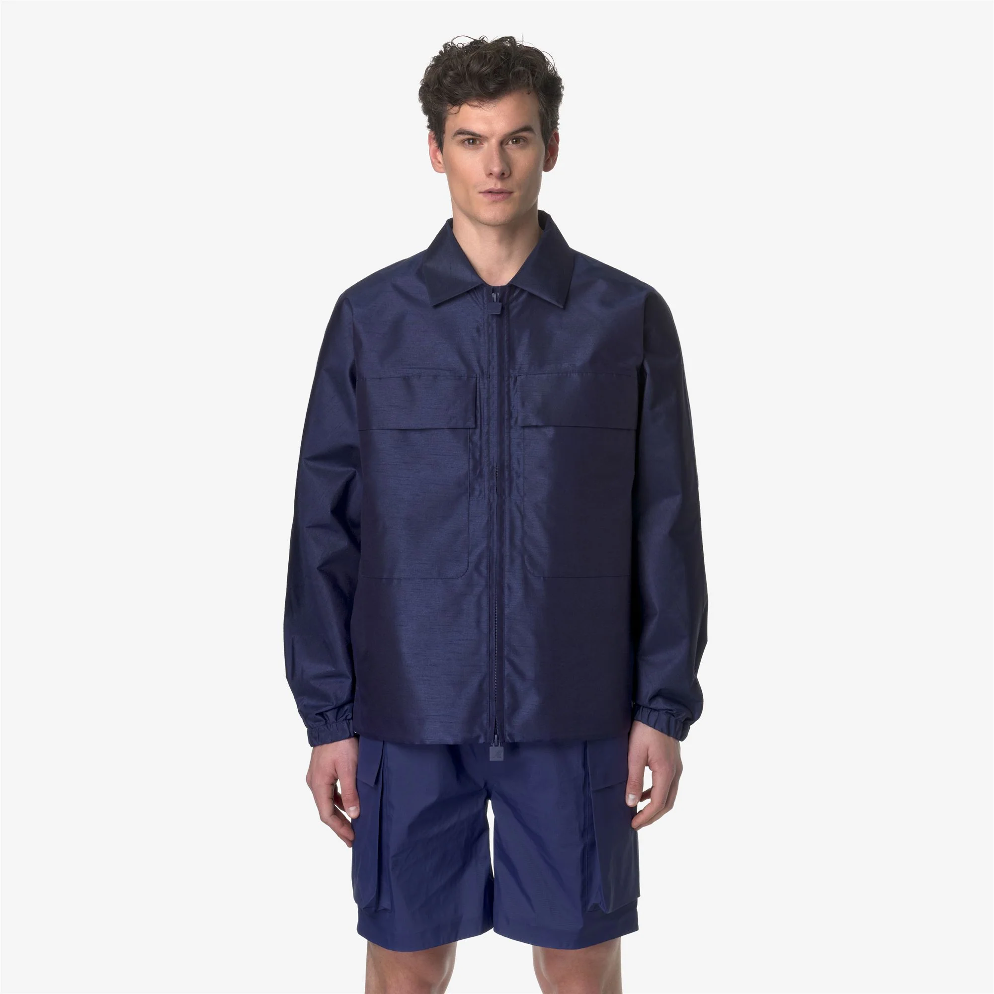 SHIREV SHANTUNG - LIKE 2L - Jackets - Short - Man - BLUE MD COBALT SHANTUNG - Image 3