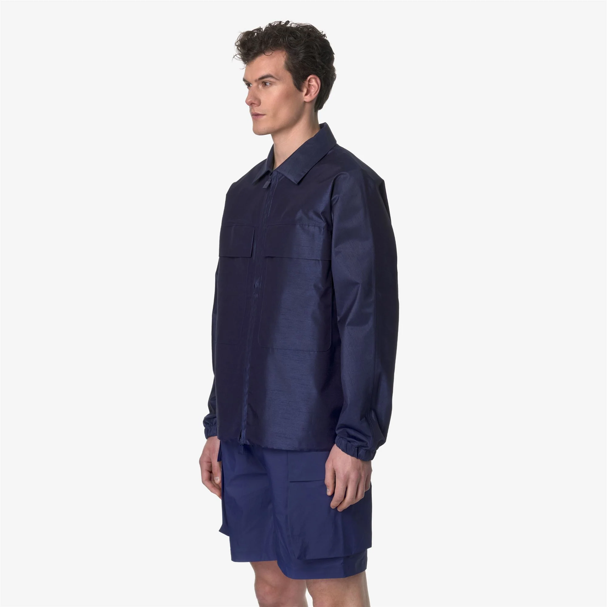 SHIREV SHANTUNG - LIKE 2L - Jackets - Short - Man - BLUE MD COBALT SHANTUNG - Image 4