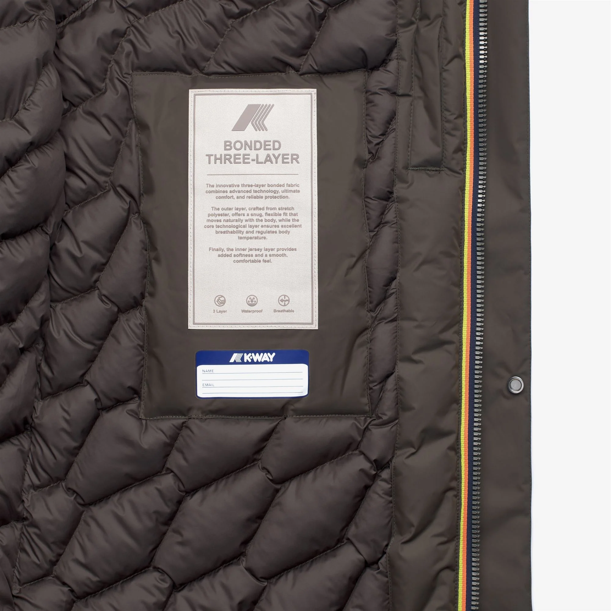 THOMAL BONDED PADDED - Jackets - 3/4 LENGTH - Man - BLACK OLIVE COMBO - Image 4