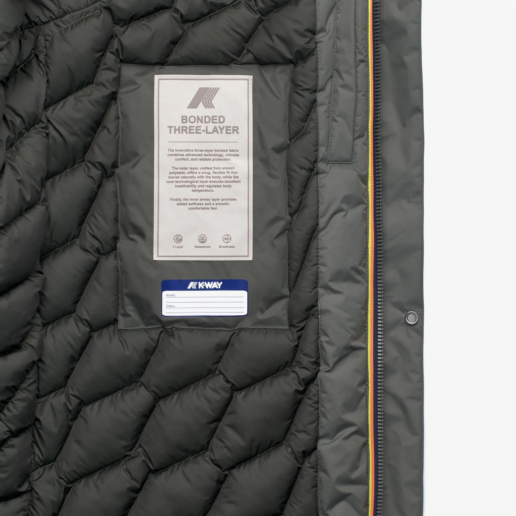 THOMAL BONDED PADDED - Jackets - 3/4 LENGTH - Man - GREEN BLACKISH COMBO - Image 4