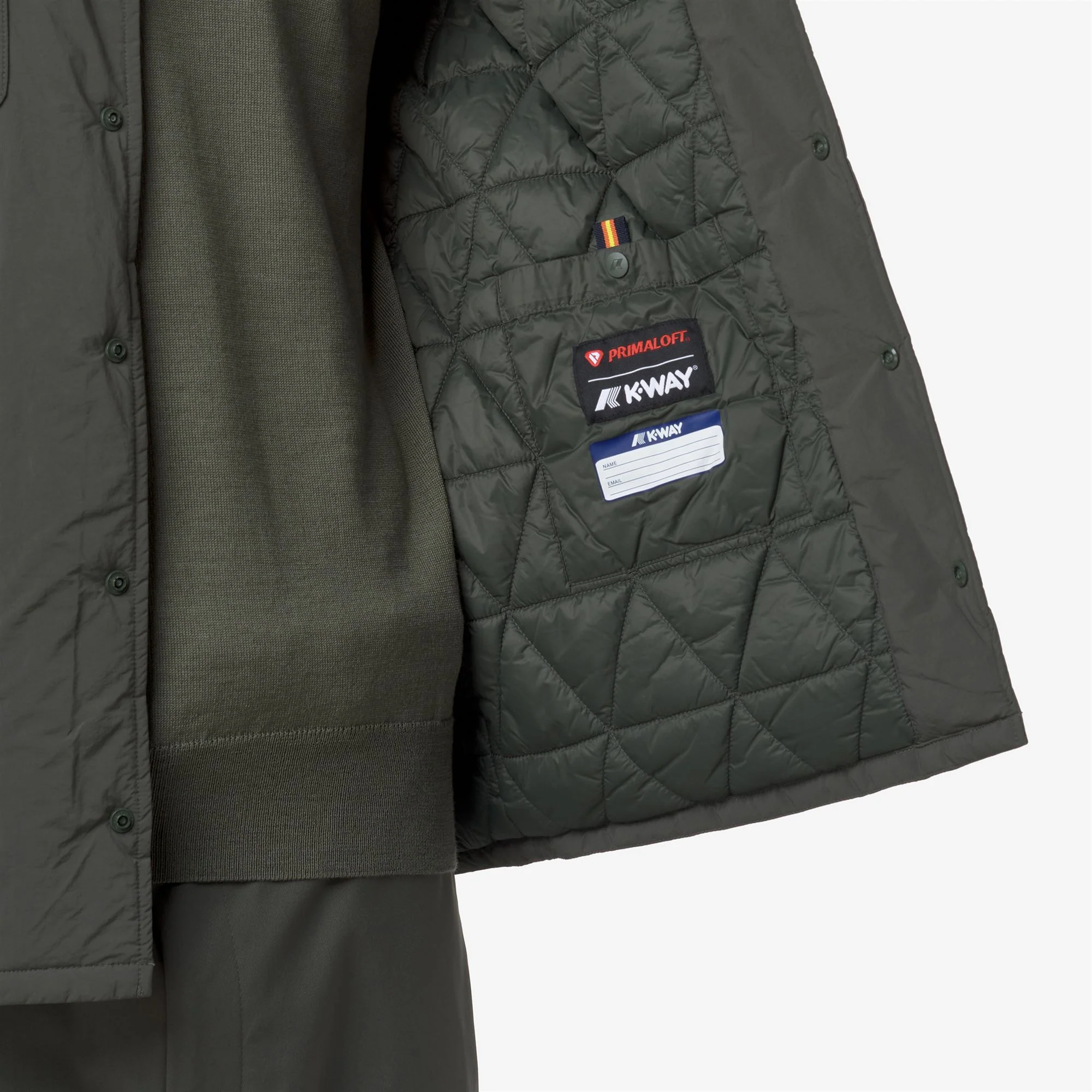 UMBERT PLAIN WARM - Jackets - Short - Man - GREEN BLACKISH - Image 2