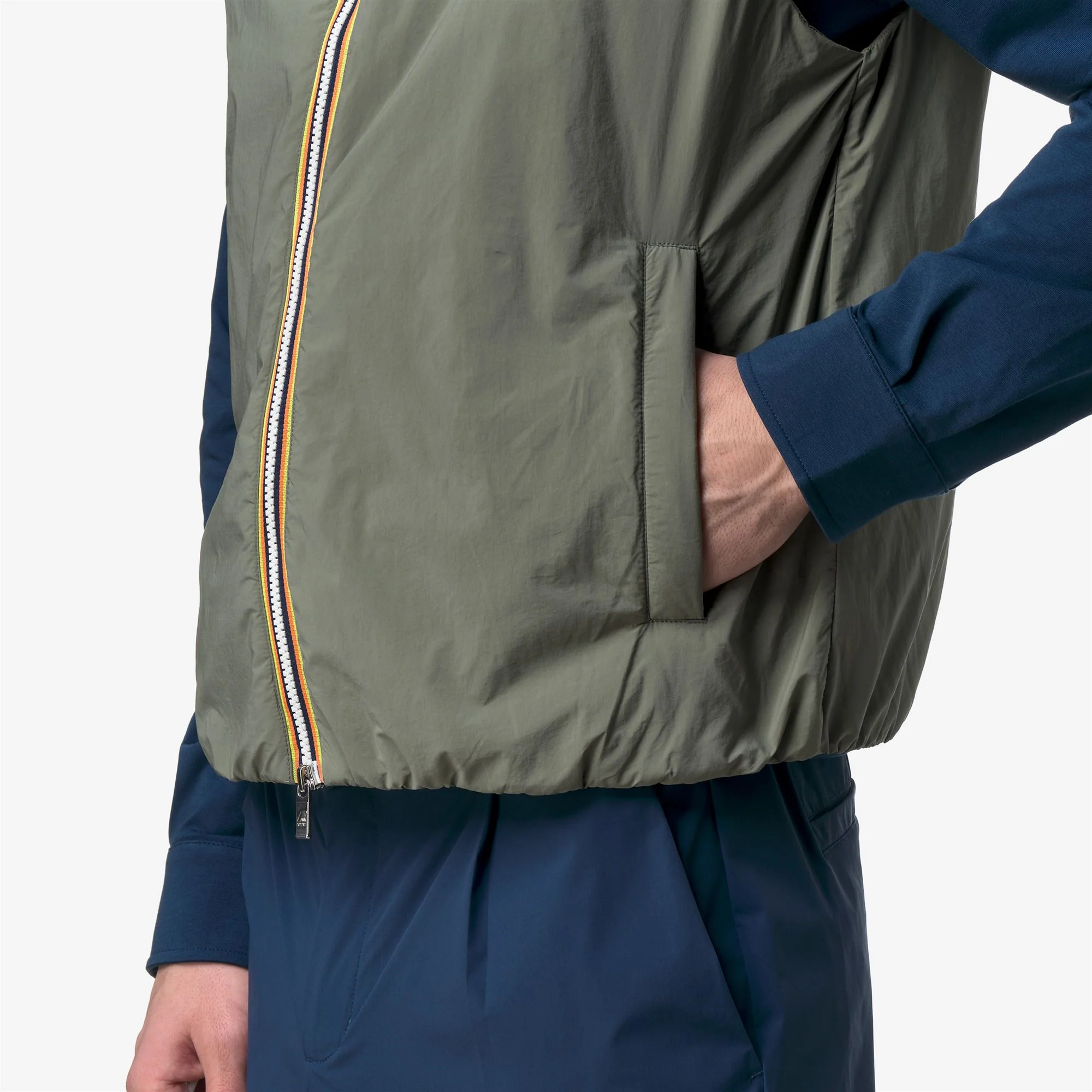 VALEN PLAIN WARM - Jackets - Vest - Man - GREEN LICHEN - Image 2