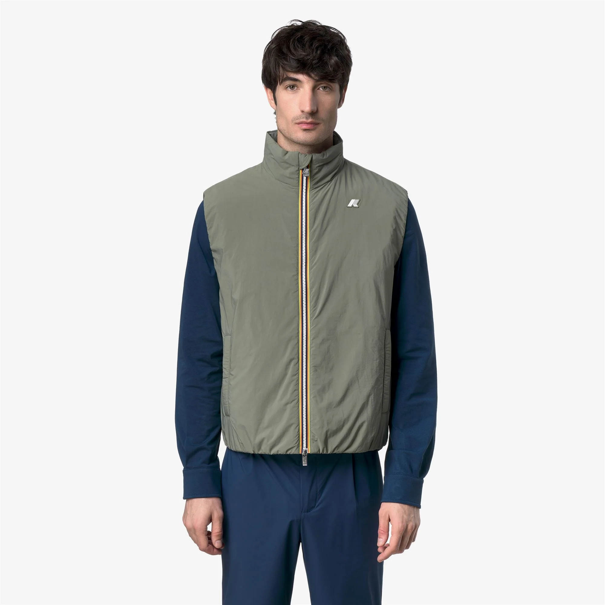 VALEN PLAIN WARM - Jackets - Vest - Man - GREEN LICHEN - Image 3