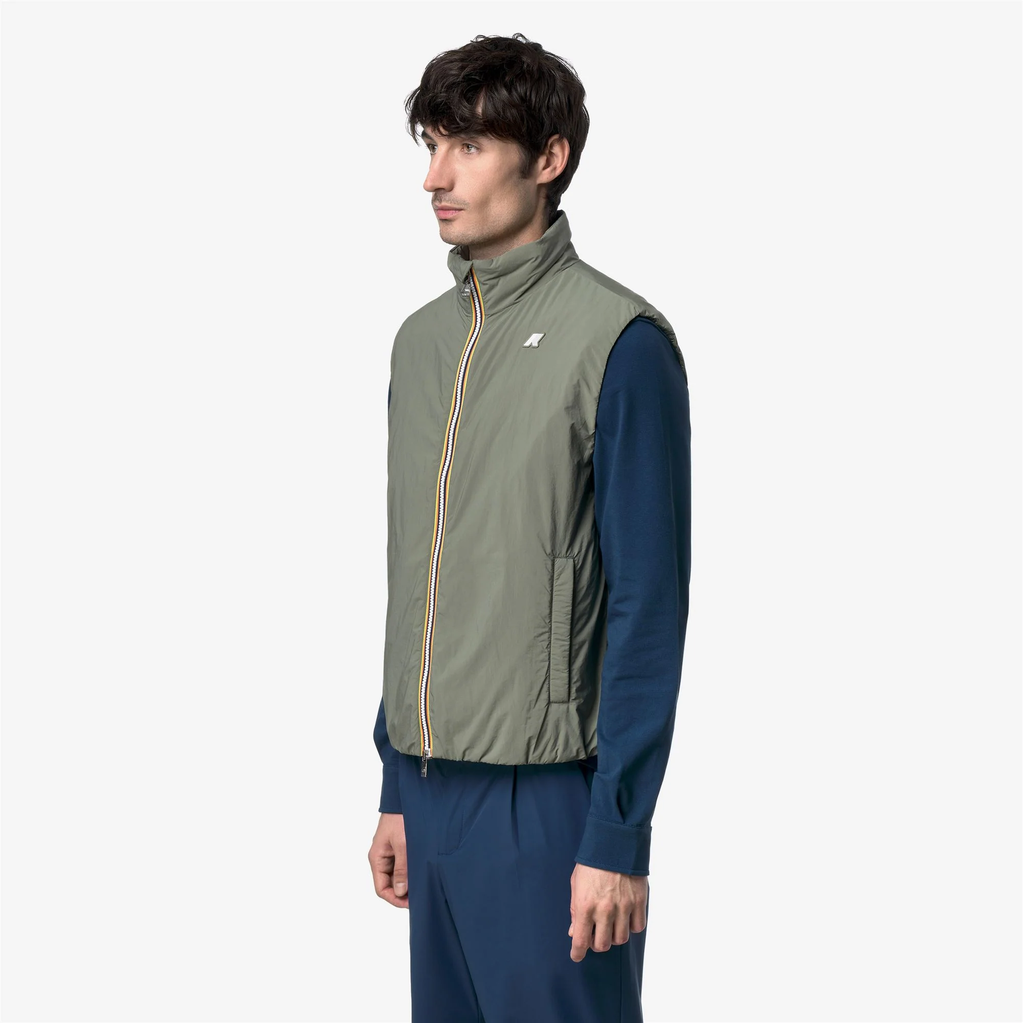 VALEN PLAIN WARM - Jackets - Vest - Man - GREEN LICHEN - Image 4