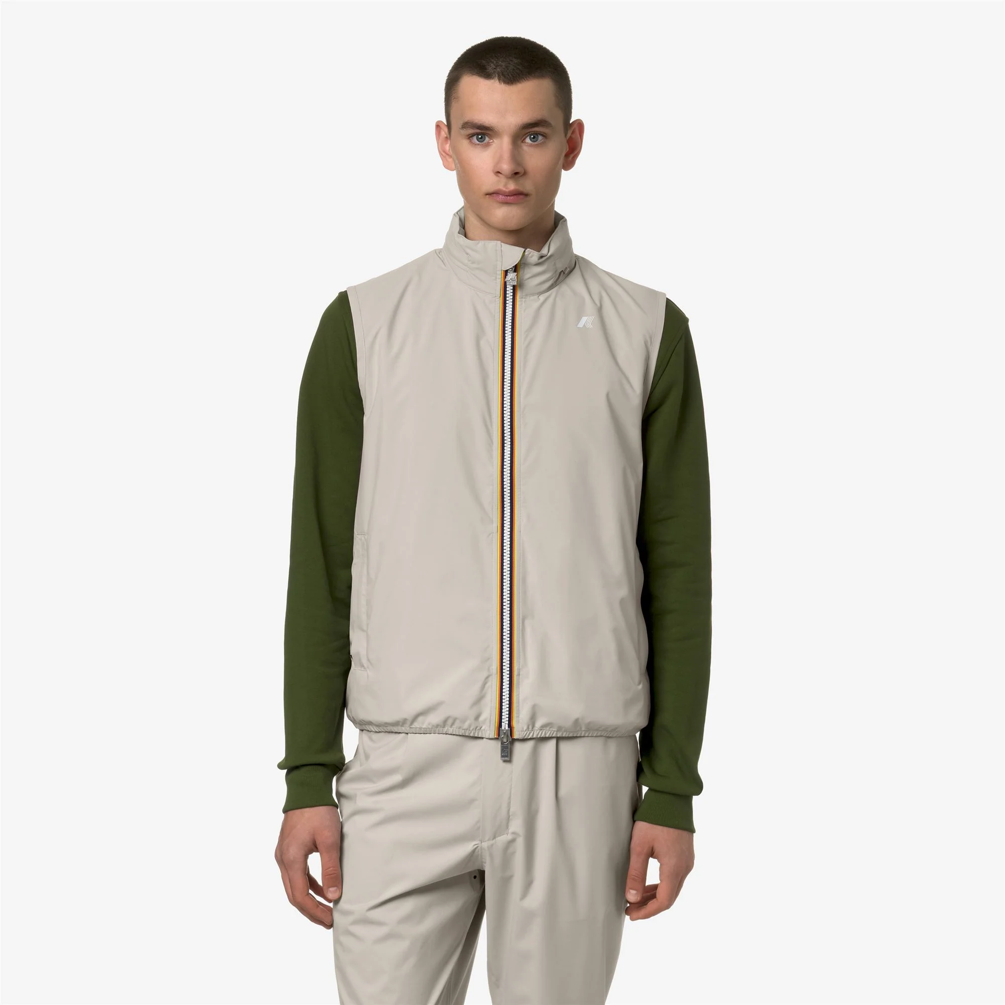 VALEN STRETCH DOT - Jackets - Vest - Man - BEIGE LT - Image 3