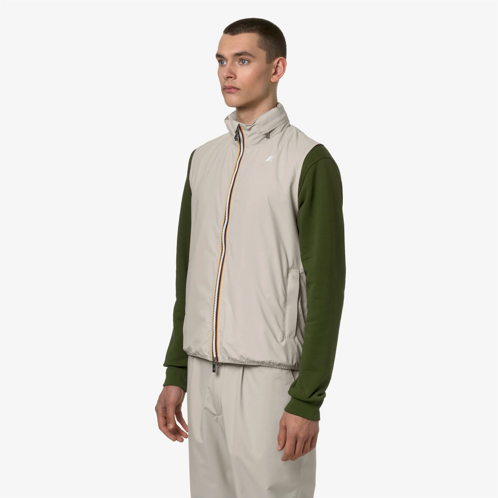 VALEN STRETCH DOT - Jackets - Vest - Man - BEIGE LT - Image 4