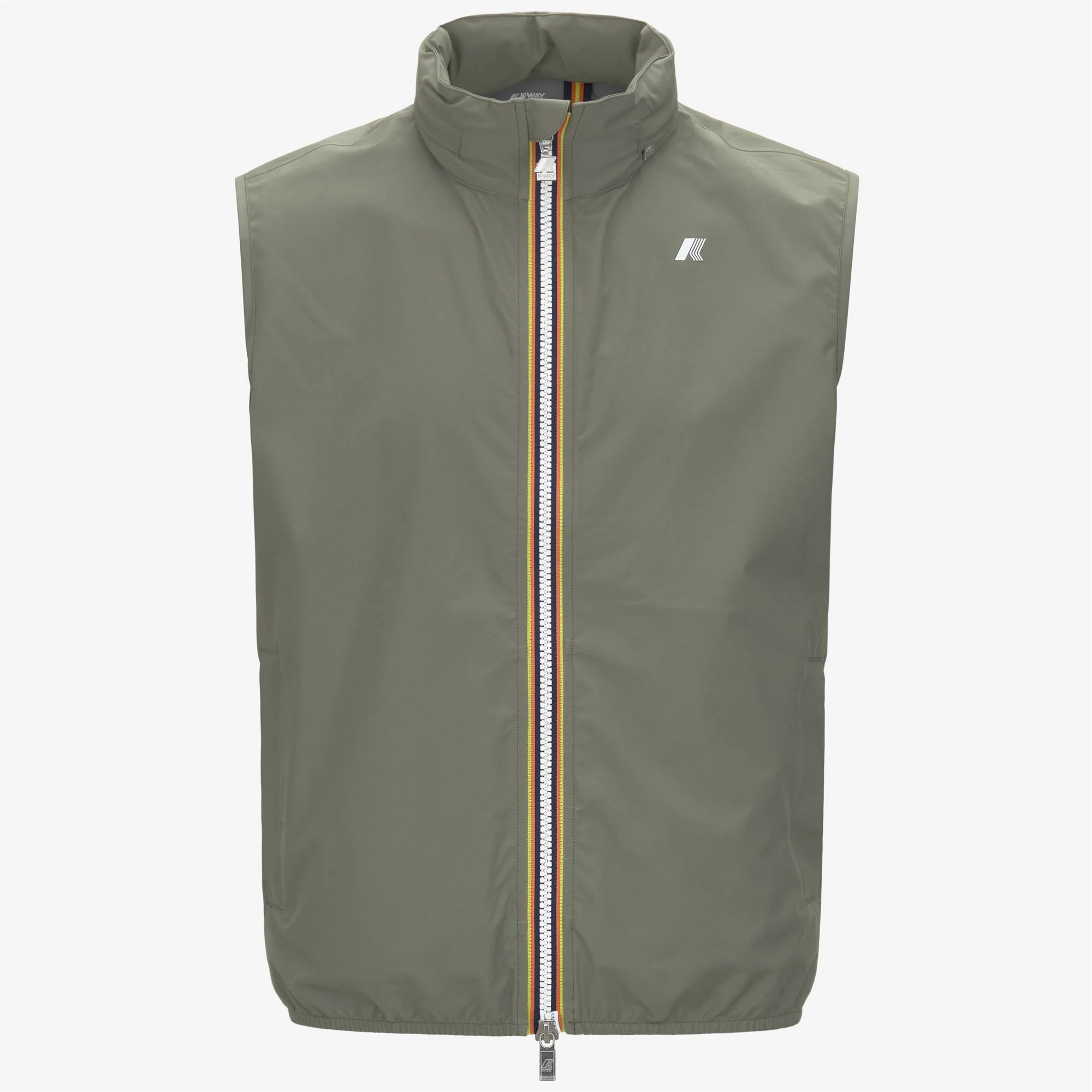VALEN STRETCH DOT - Jackets - Vest - Man - GREEN LICHEN