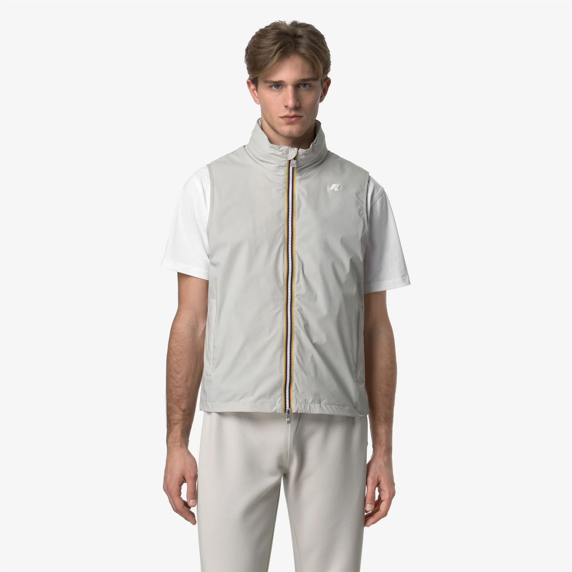 VALEN STRETCH NYLON JERSEY - Jackets - Vest - Man - BEIGE LT - Image 3