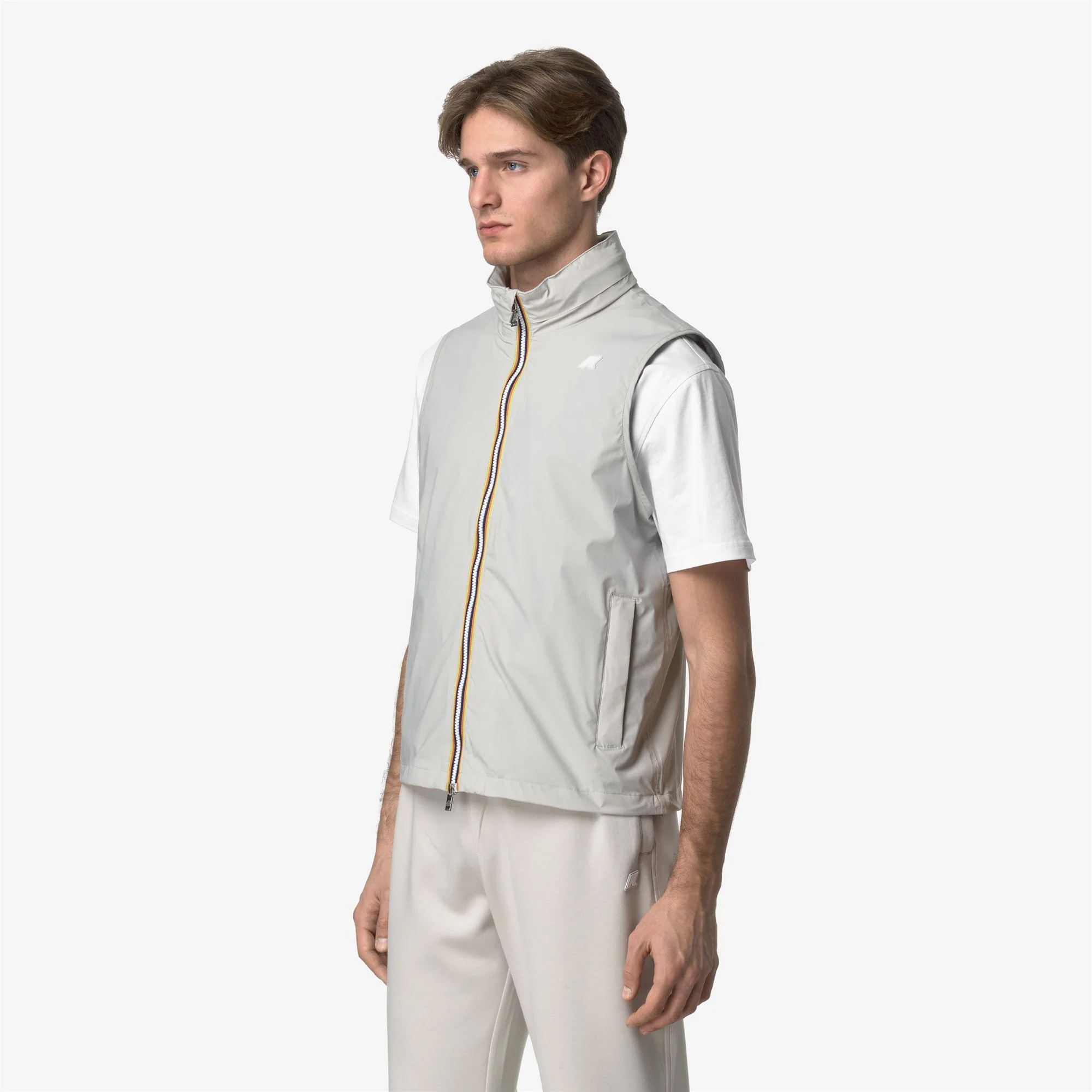 VALEN STRETCH NYLON JERSEY - Jackets - Vest - Man - BEIGE LT - Image 4
