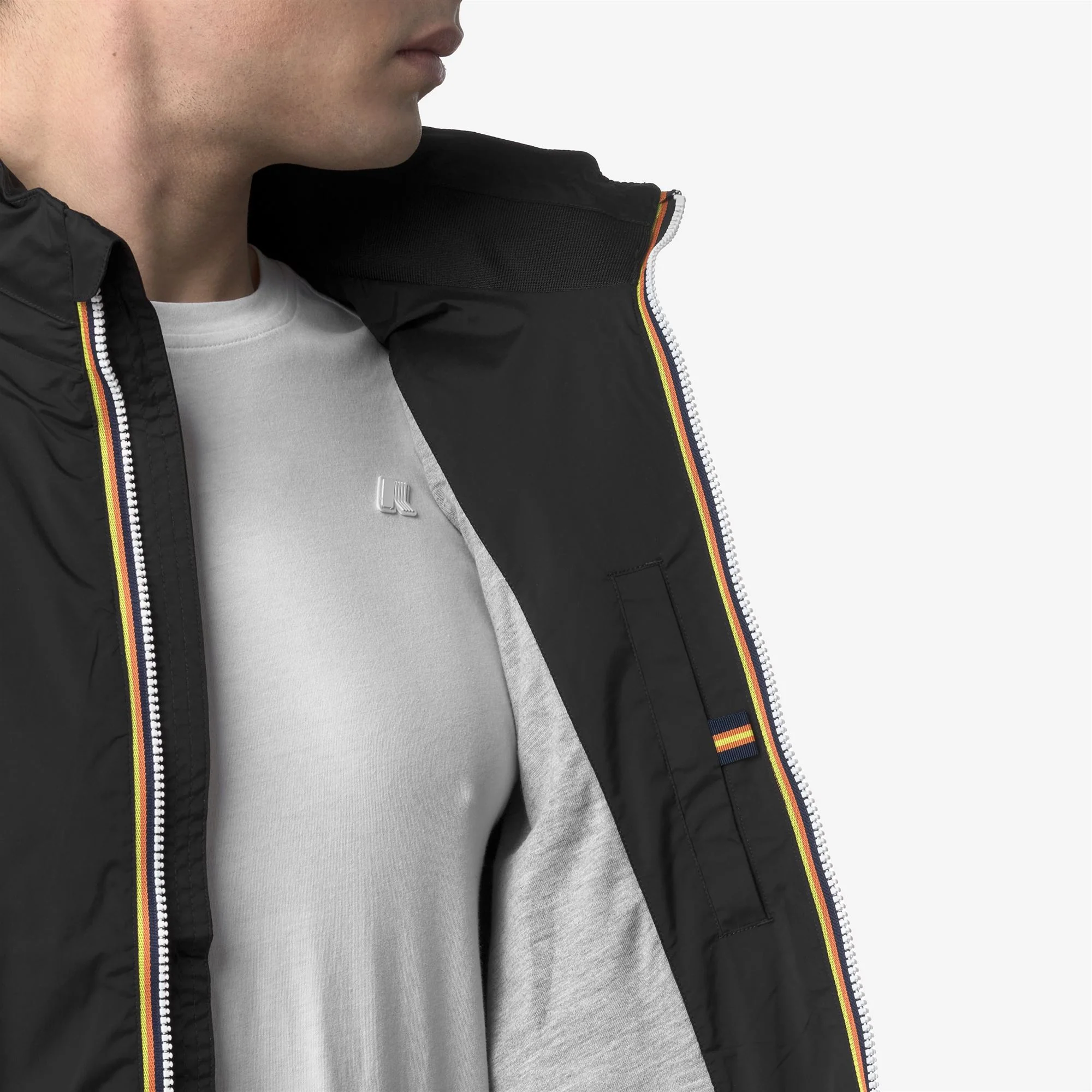 VALEN STRETCH NYLON JERSEY - Jackets - Vest - Man - BLACK PURE - Image 2