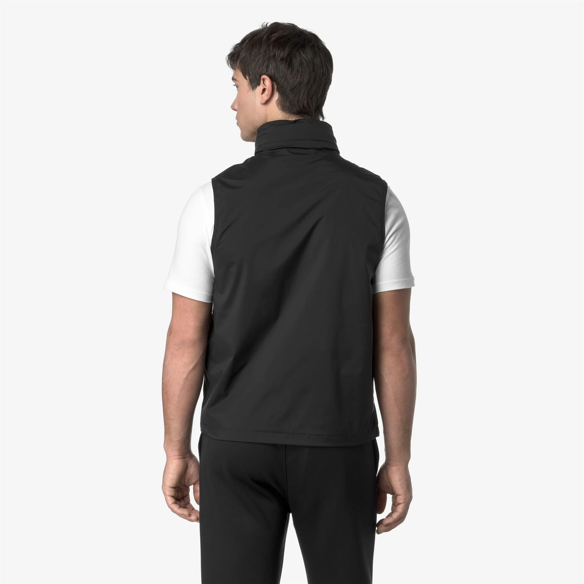 VALEN STRETCH NYLON JERSEY - Jackets - Vest - Man - BLACK PURE - Image 5