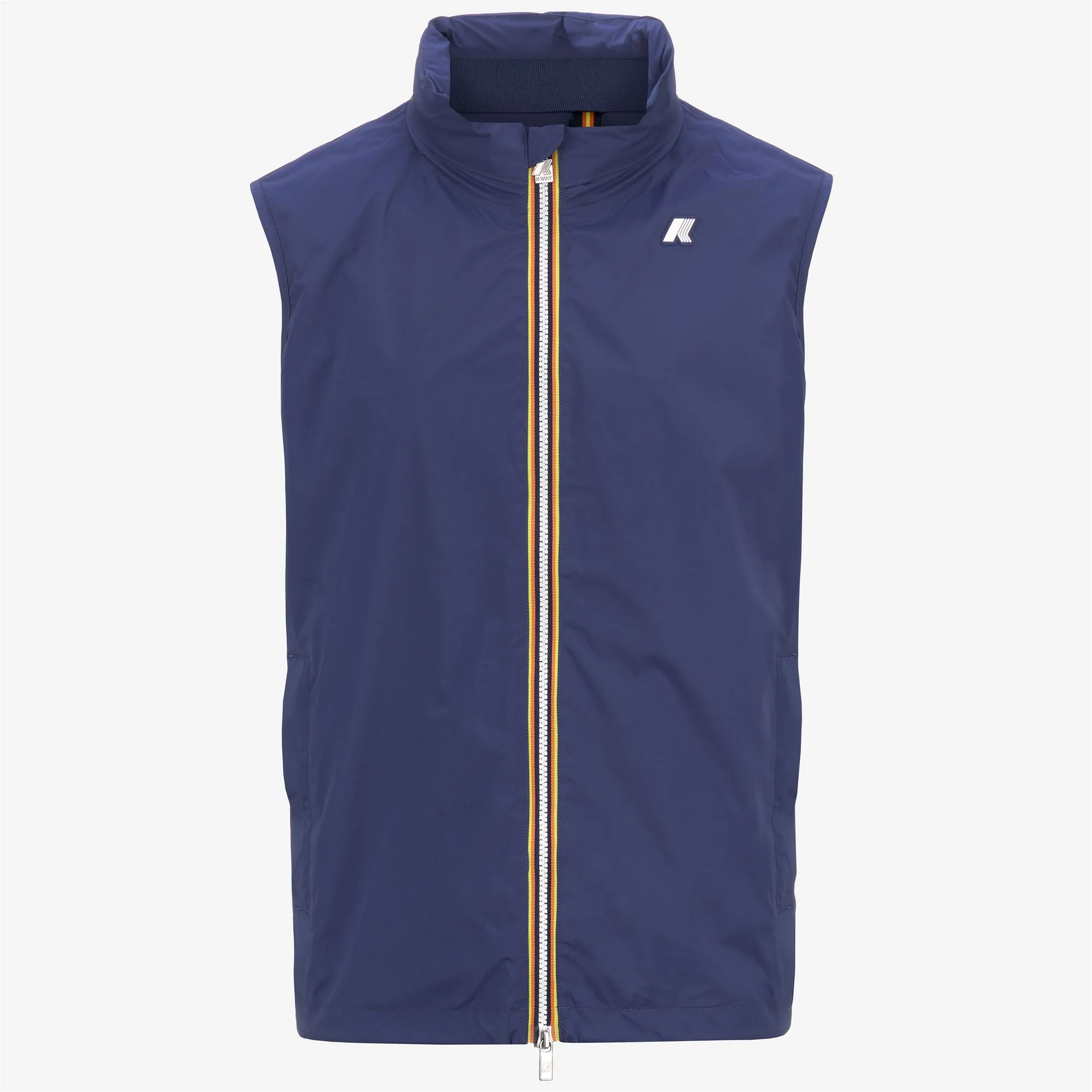 VALEN STRETCH NYLON JERSEY - Jackets - Vest - Man - BLUE DEEP COBALT