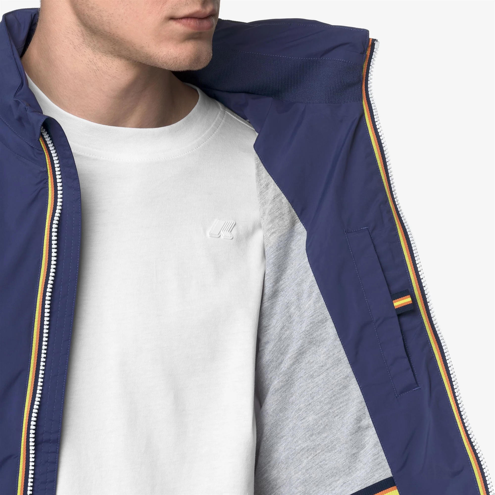VALEN STRETCH NYLON JERSEY - Jackets - Vest - Man - BLUE DEEP COBALT - Image 2