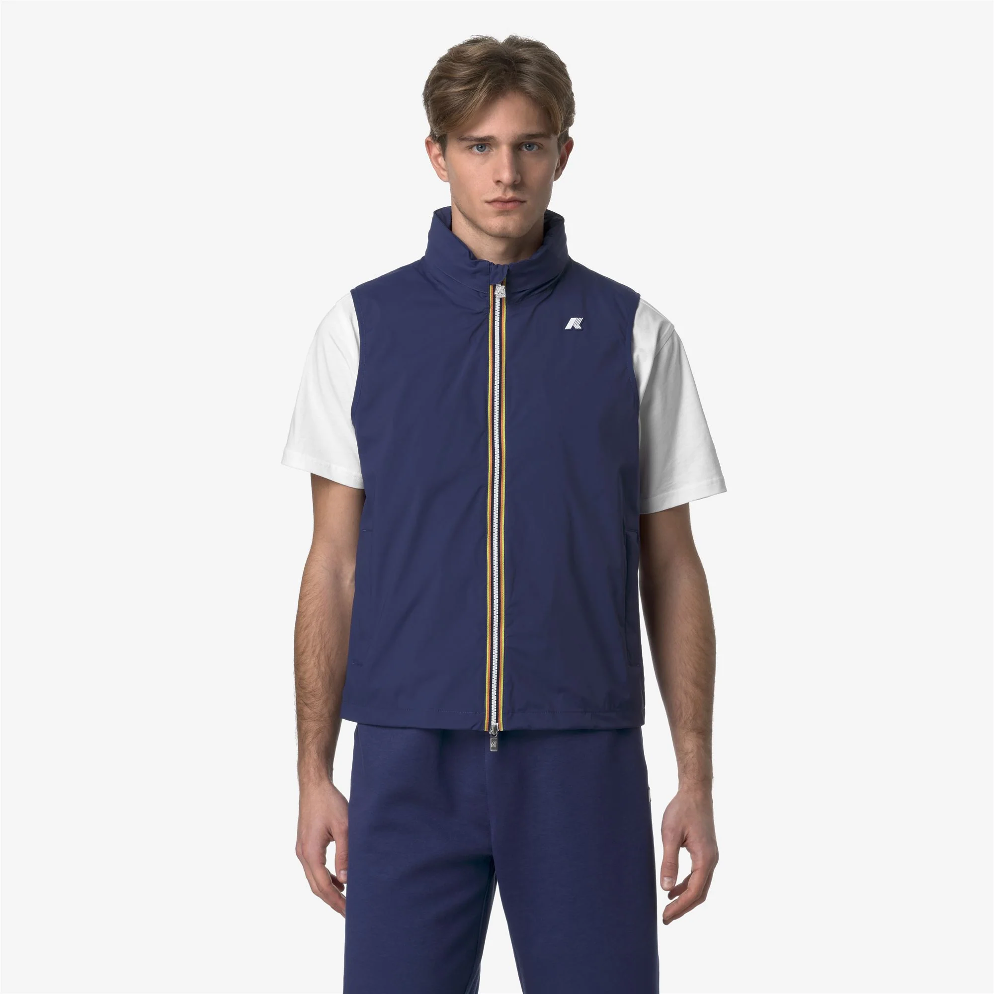 VALEN STRETCH NYLON JERSEY - Jackets - Vest - Man - BLUE DEEP COBALT - Image 3