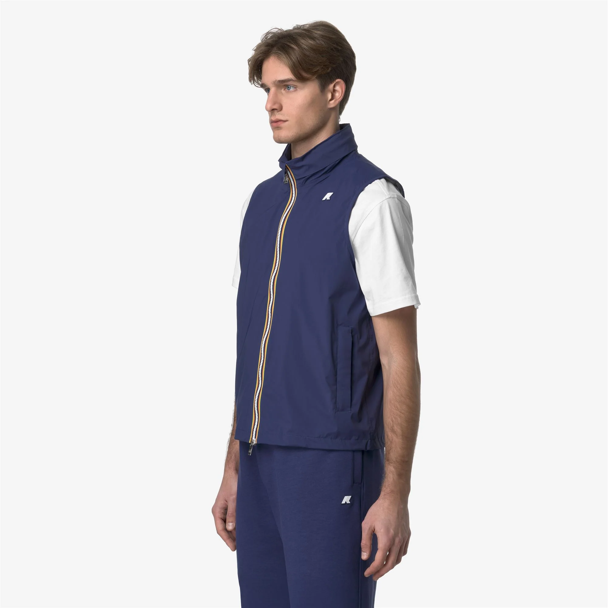 VALEN STRETCH NYLON JERSEY - Jackets - Vest - Man - BLUE DEEP COBALT - Image 4
