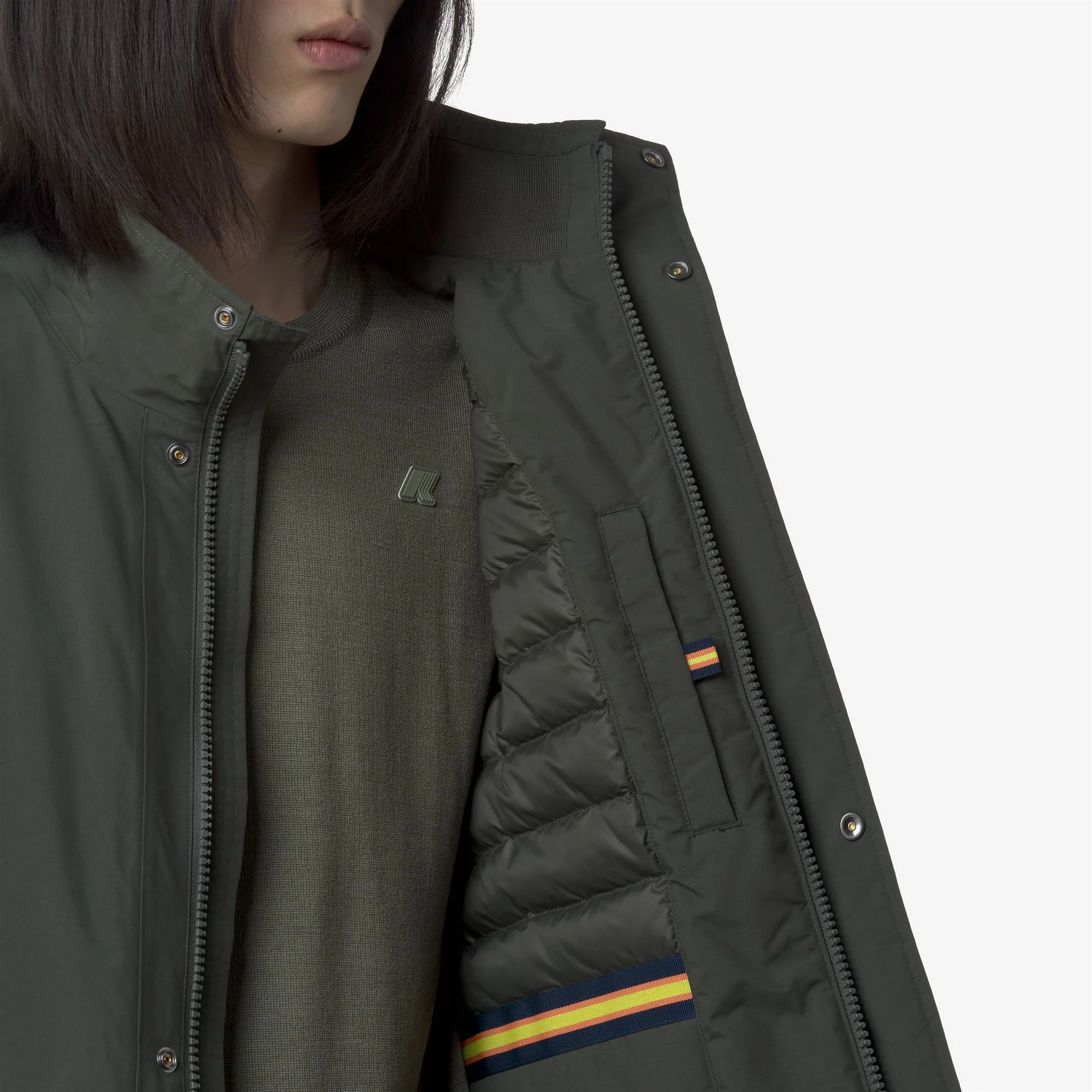 VALEN WARM OTTOMAN - Jackets - Vest - Man - GREEN BLACKISH - Image 2