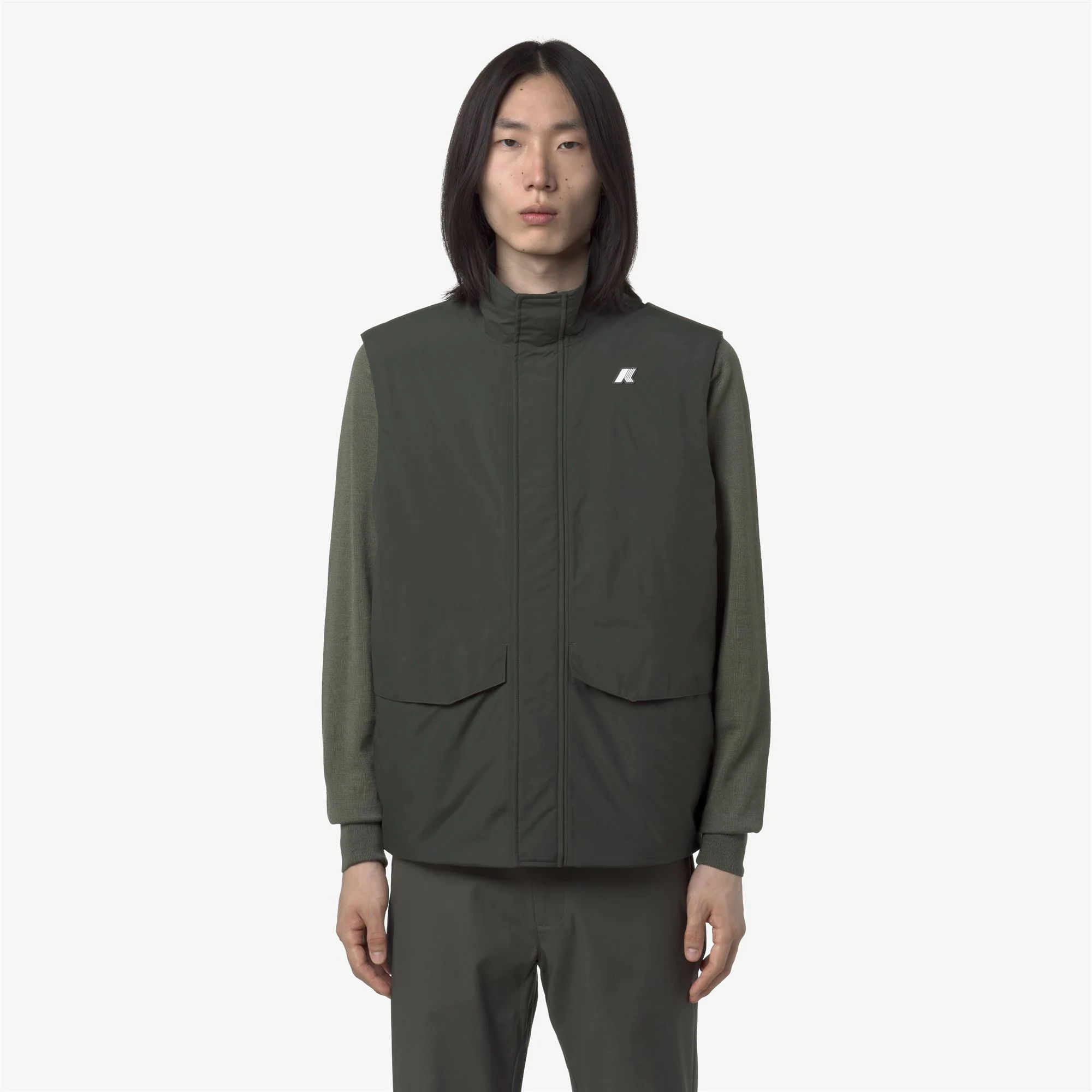 VALEN WARM OTTOMAN - Jackets - Vest - Man - GREEN BLACKISH - Image 3