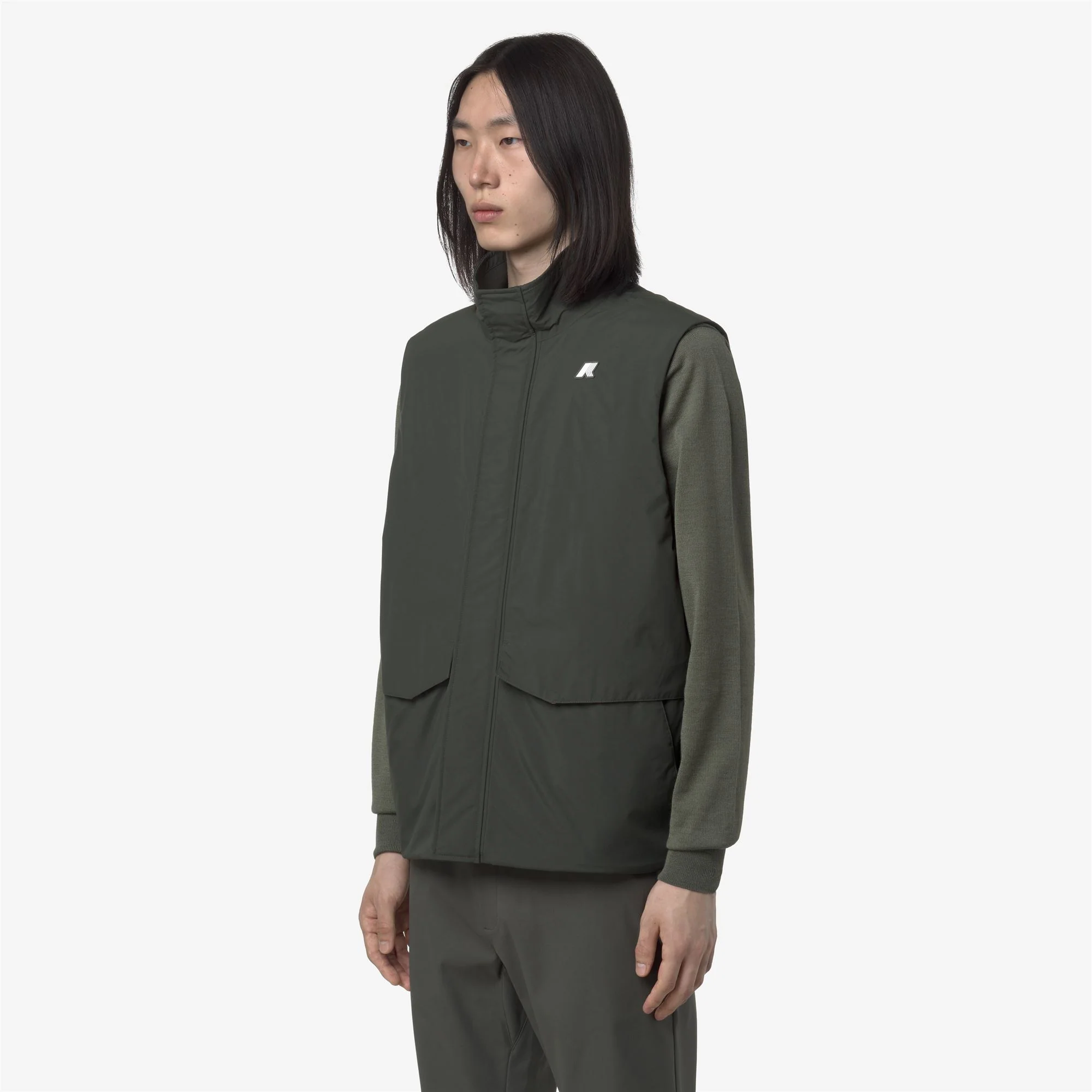 VALEN WARM OTTOMAN - Jackets - Vest - Man - GREEN BLACKISH - Image 4