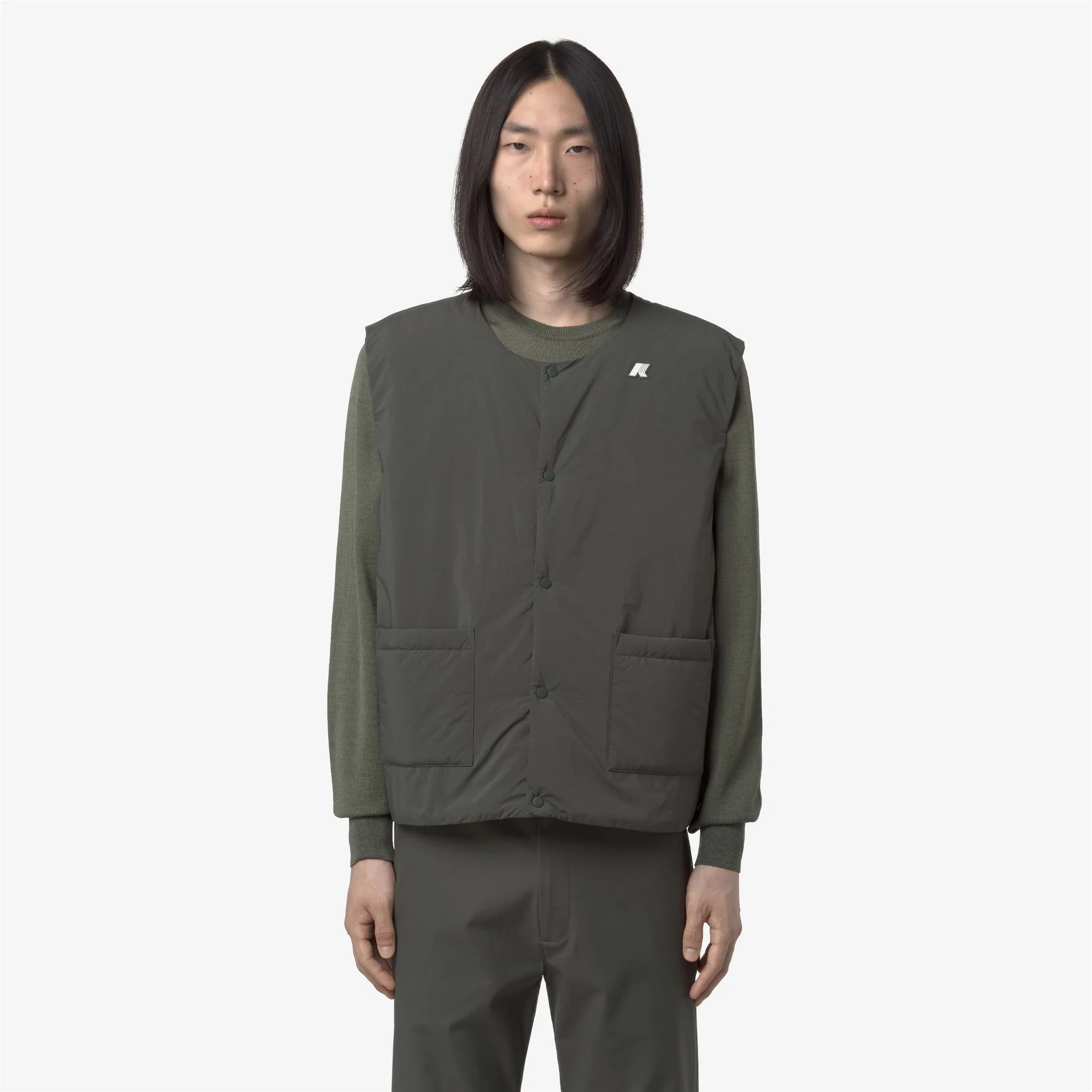 VALTY PLAIN WARM - Jackets - Vest - Man - GREEN BLACKISH - Image 3