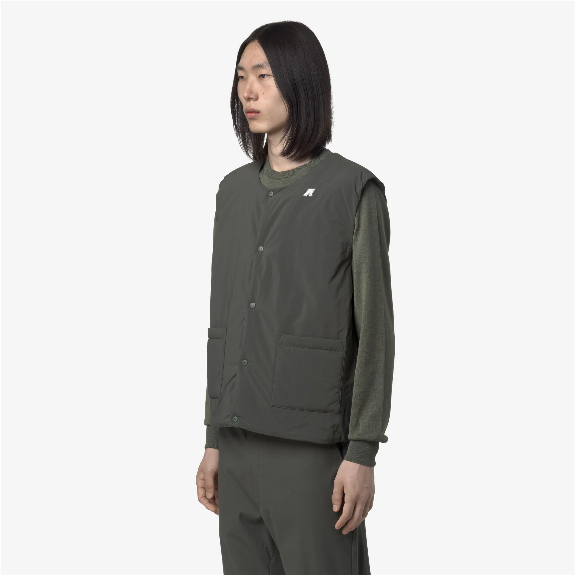 VALTY PLAIN WARM - Jackets - Vest - Man - GREEN BLACKISH - Image 4
