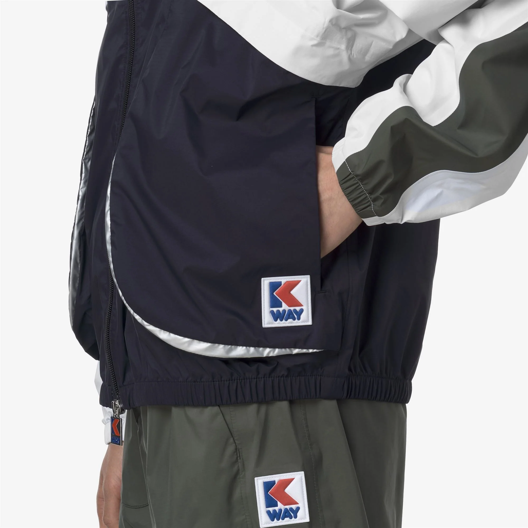 7002 FULL ZIP - Jackets - Short - Unisex - BLUE WHITE GREEN - Image 2