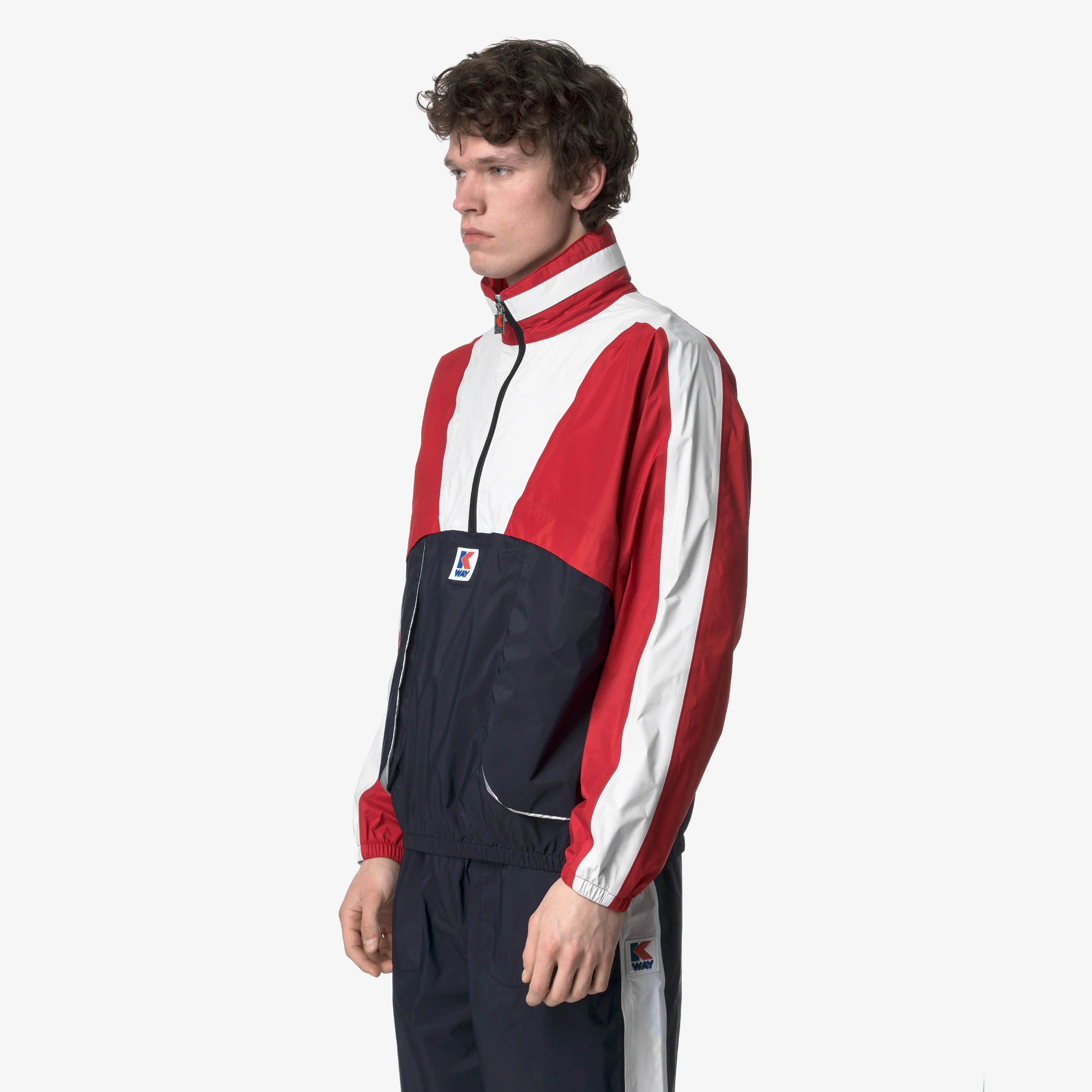 7002 HALF ZIP - Jackets - Short - Unisex - BLUE RED WHITE - Image 4