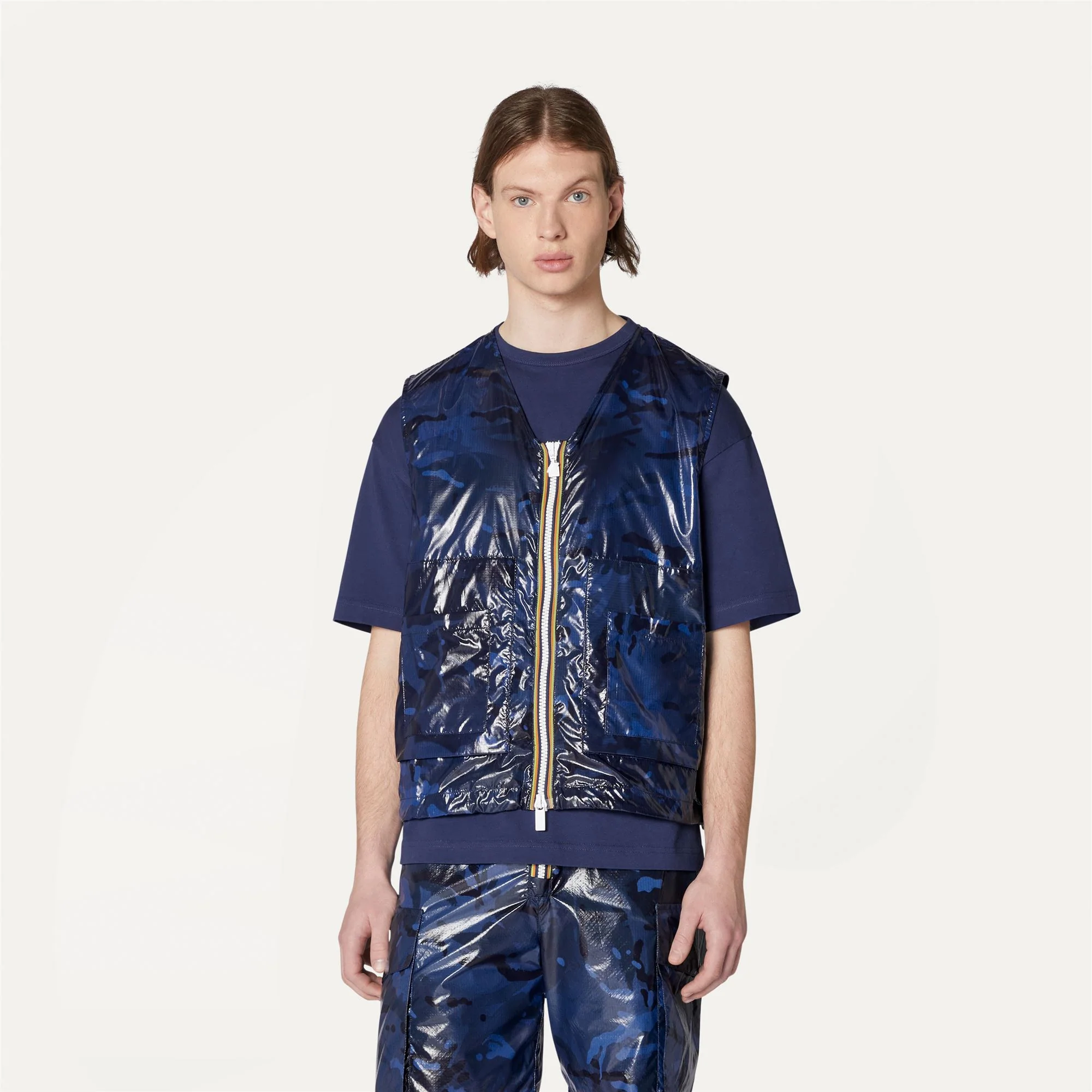 BARNEL CAMOU - Jackets - Vest - Unisex - BLUE CAMOUFLAGE - Image 3